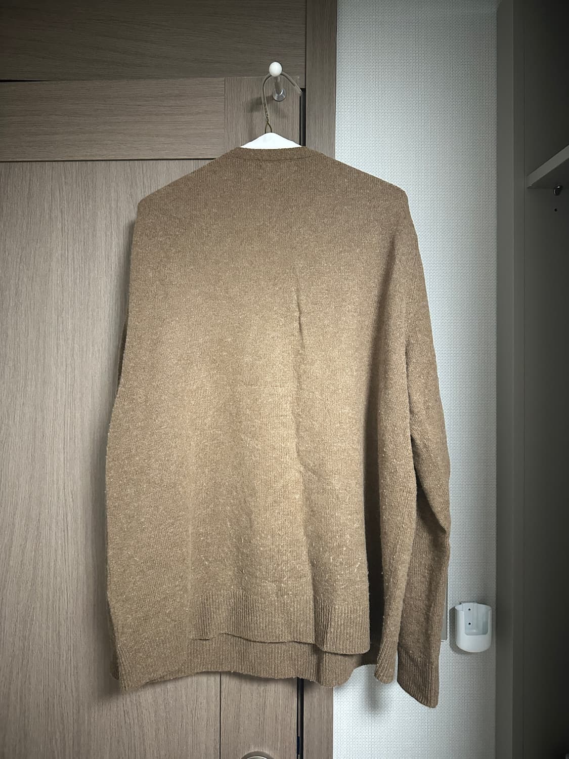 xl 폴로 울 니트 브라운 상품이미지2