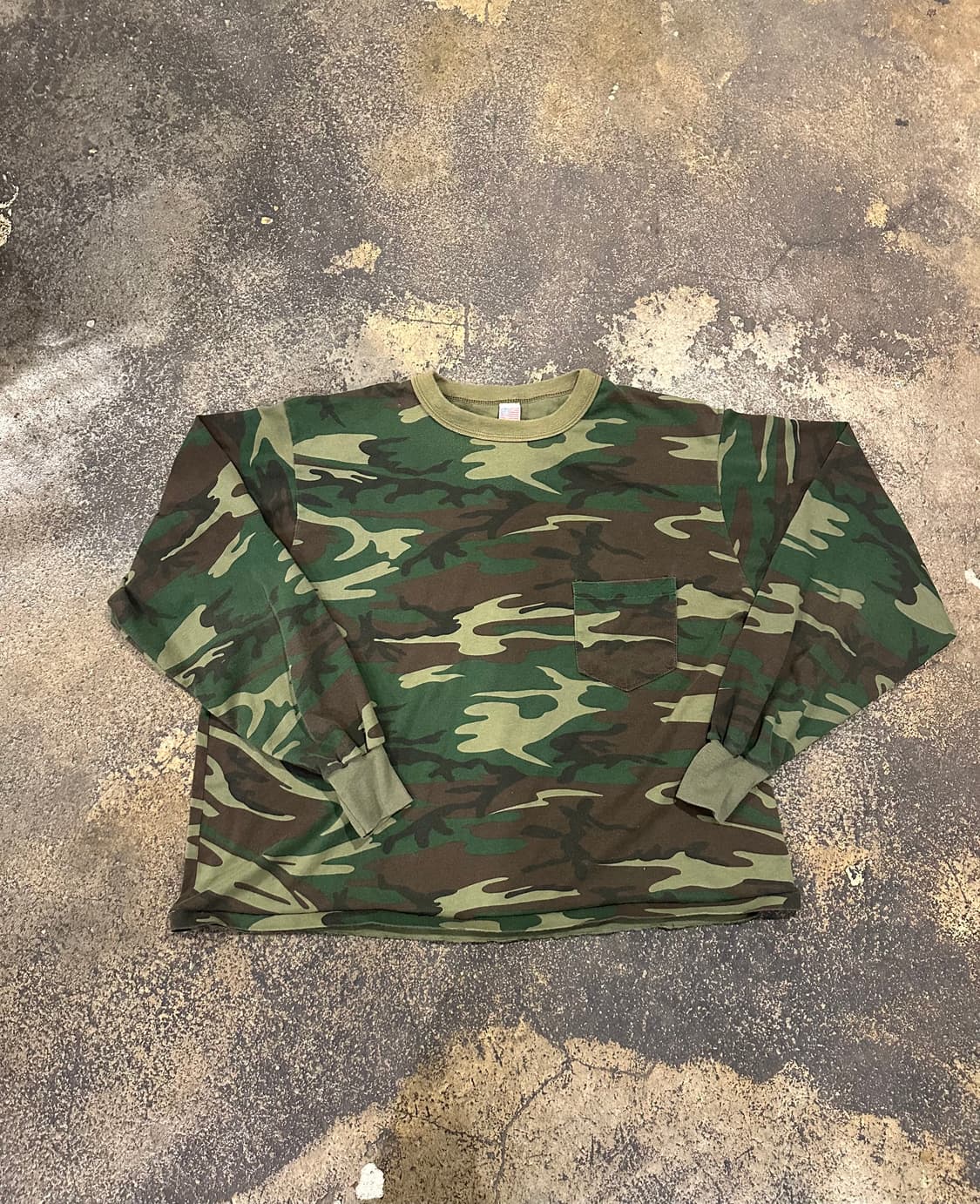 빈티지 90s 우드랜드 카모 롱 슬리브  상품이미지1