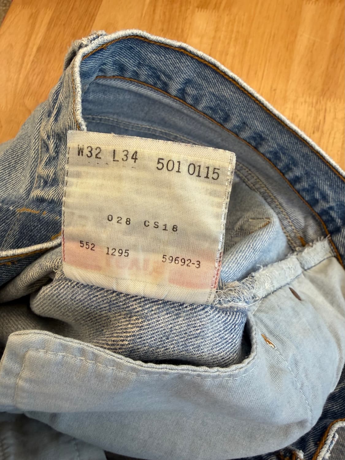 90‘s MADE IN USA 리바이스 501 데님 팬츠 상품이미지5