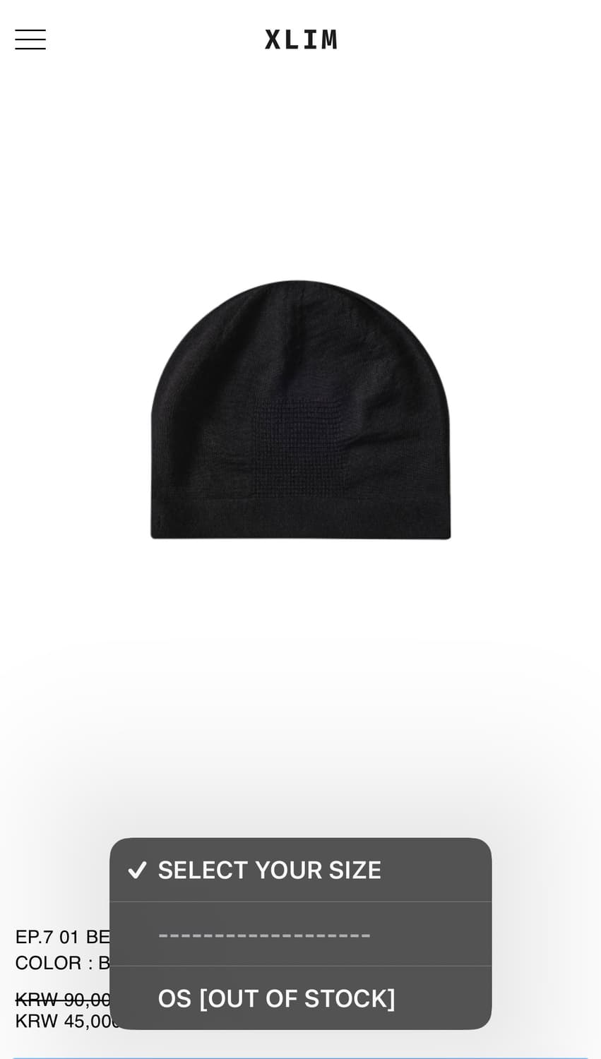 XLIM EP.7 01 BEANIE 상품이미지1