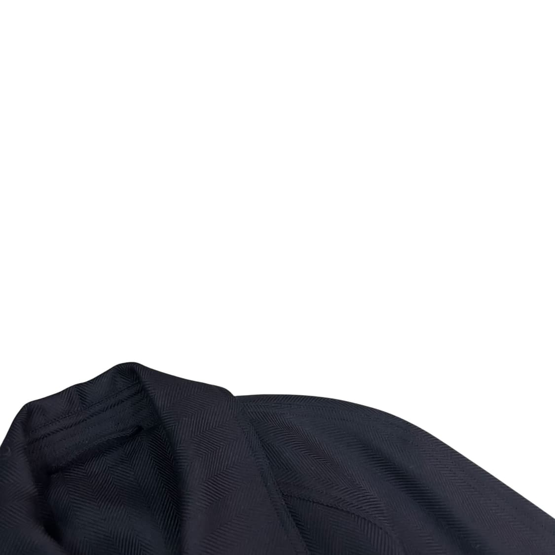 지비에이치어패럴 네이비 헤링본 벨티드 코트 상품이미지3