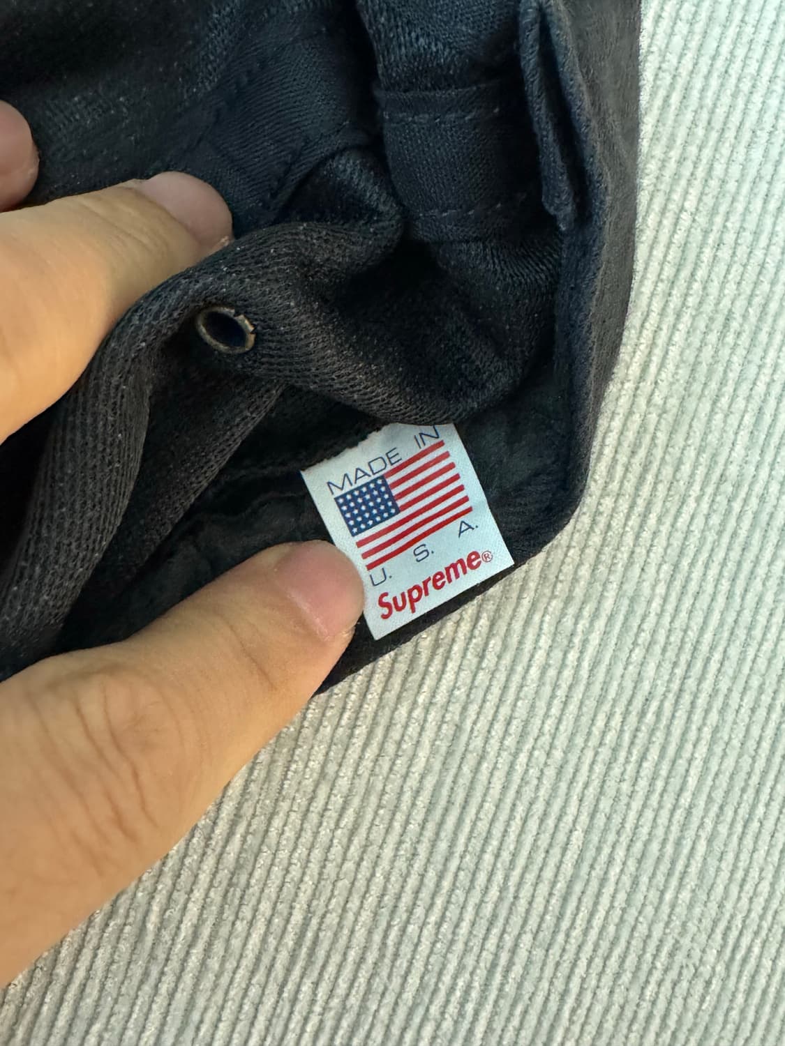 Supreme 캠프캡 네이비 (Made in U.S.A.) 상품이미지4