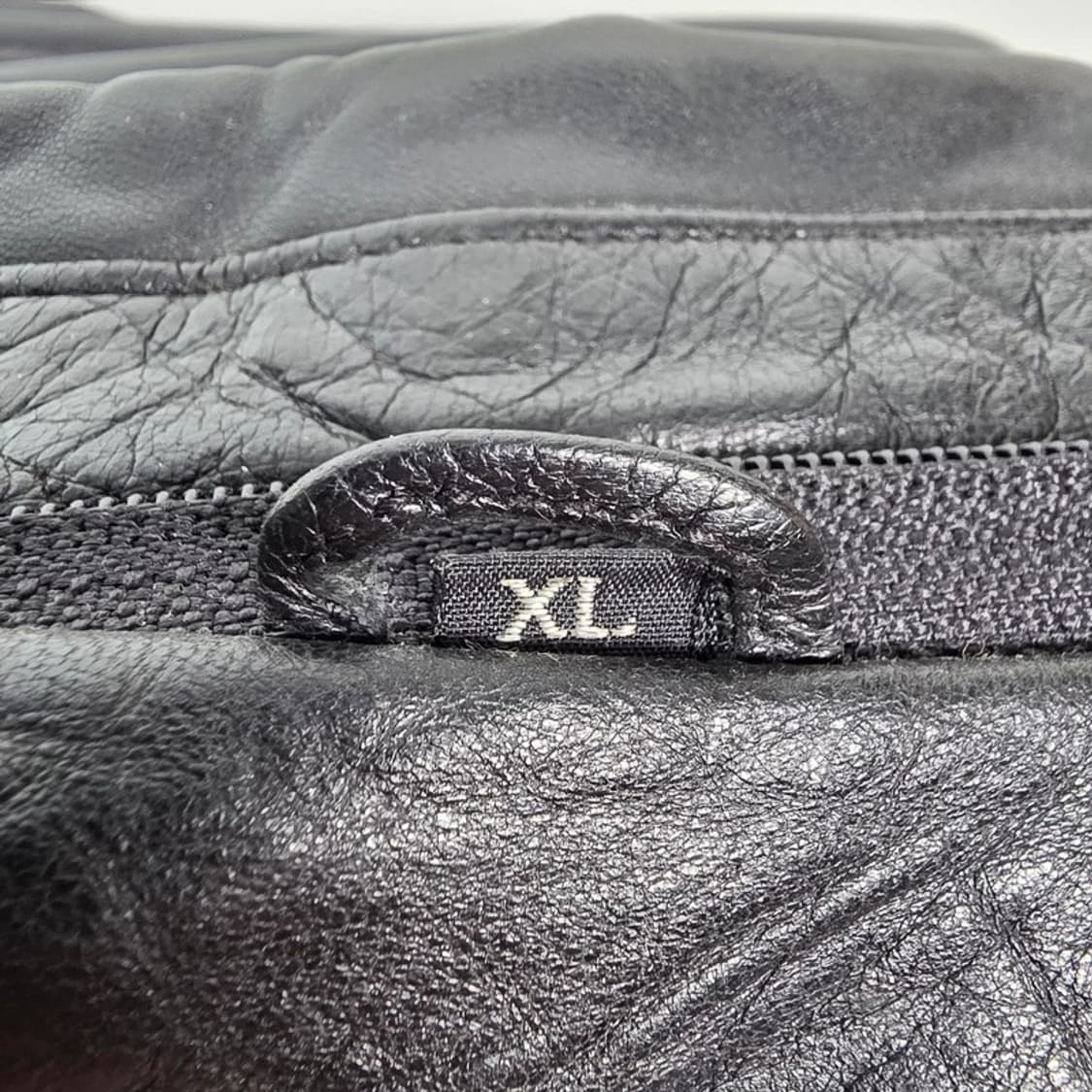 Vintage 리얼 양가죽 페이즐리 안감 오버핏 블루종 XL 상품이미지6