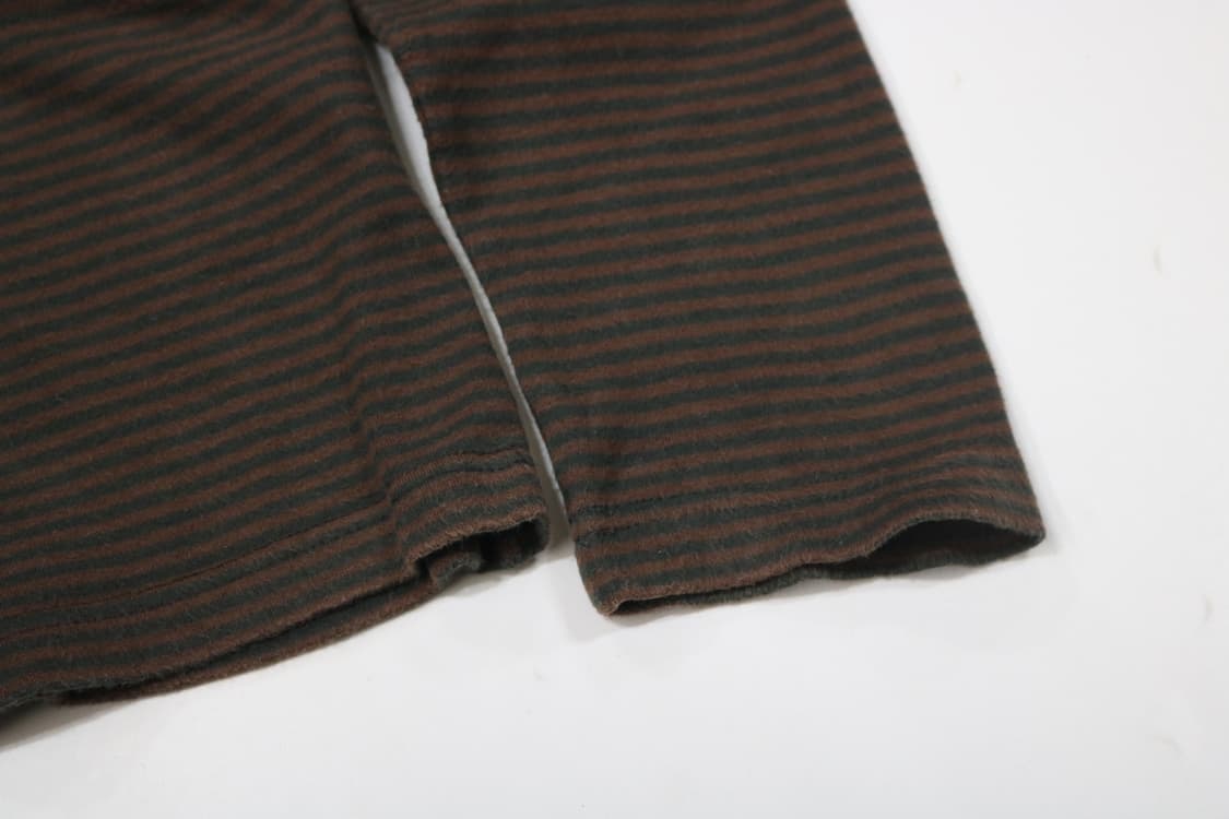 Paul Smith 폴스미스 런던 빈티지 브라운 스트라이프 브이넥 티셔츠 상품이미지4