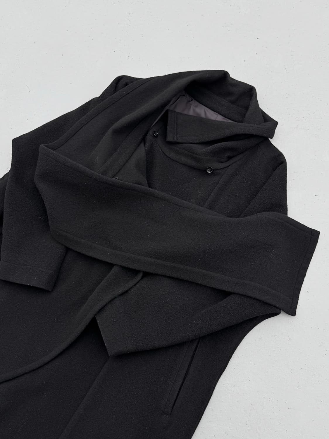 LIMI feu Wool Stole Coat 상품이미지3