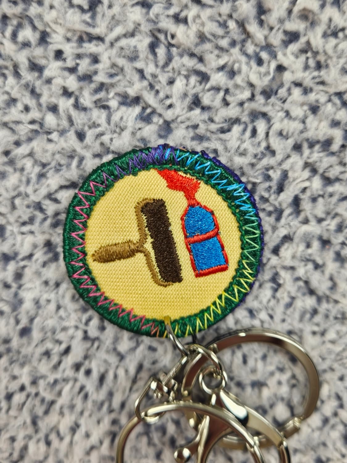 핸드메이드 커스텀 패치 반다나 카라비너 키링 / 11683 상품이미지4