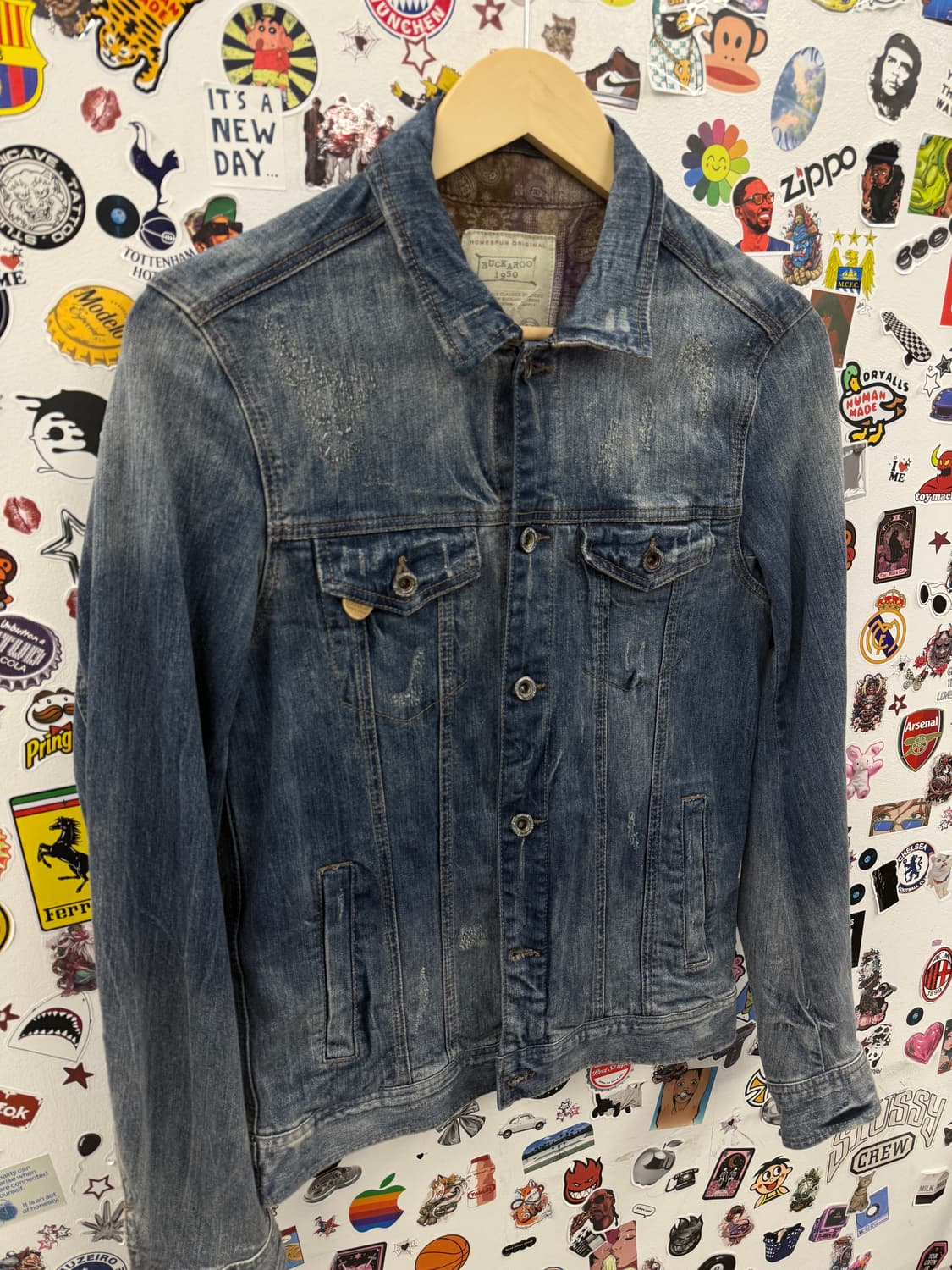 Buckaroo 버커루 백 프린팅 데님 청자켓 M 상품이미지4