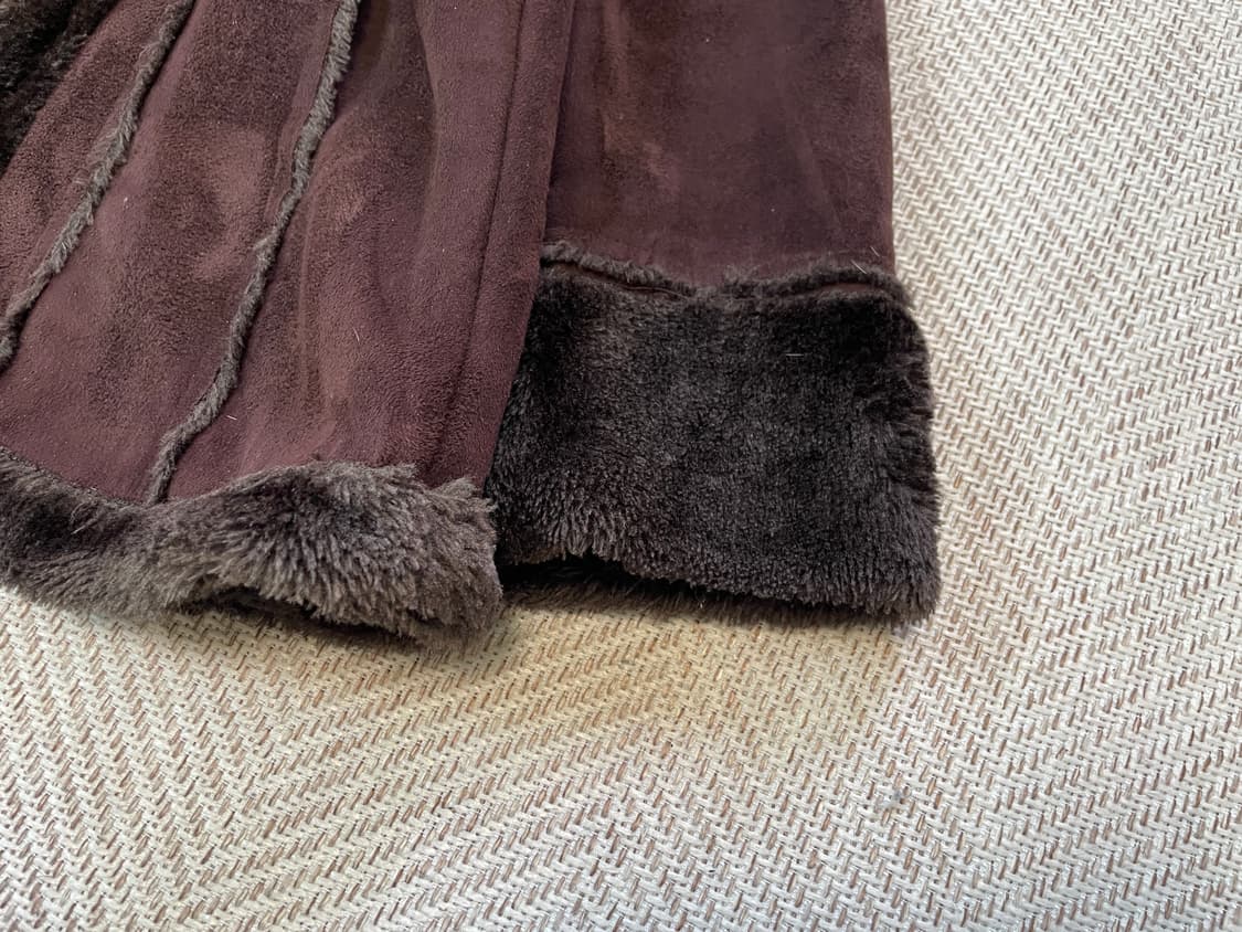 Hawke 빈티지 브라운 스웨이드 퍼라이닝 무스탕 집업 J03782 상품이미지4