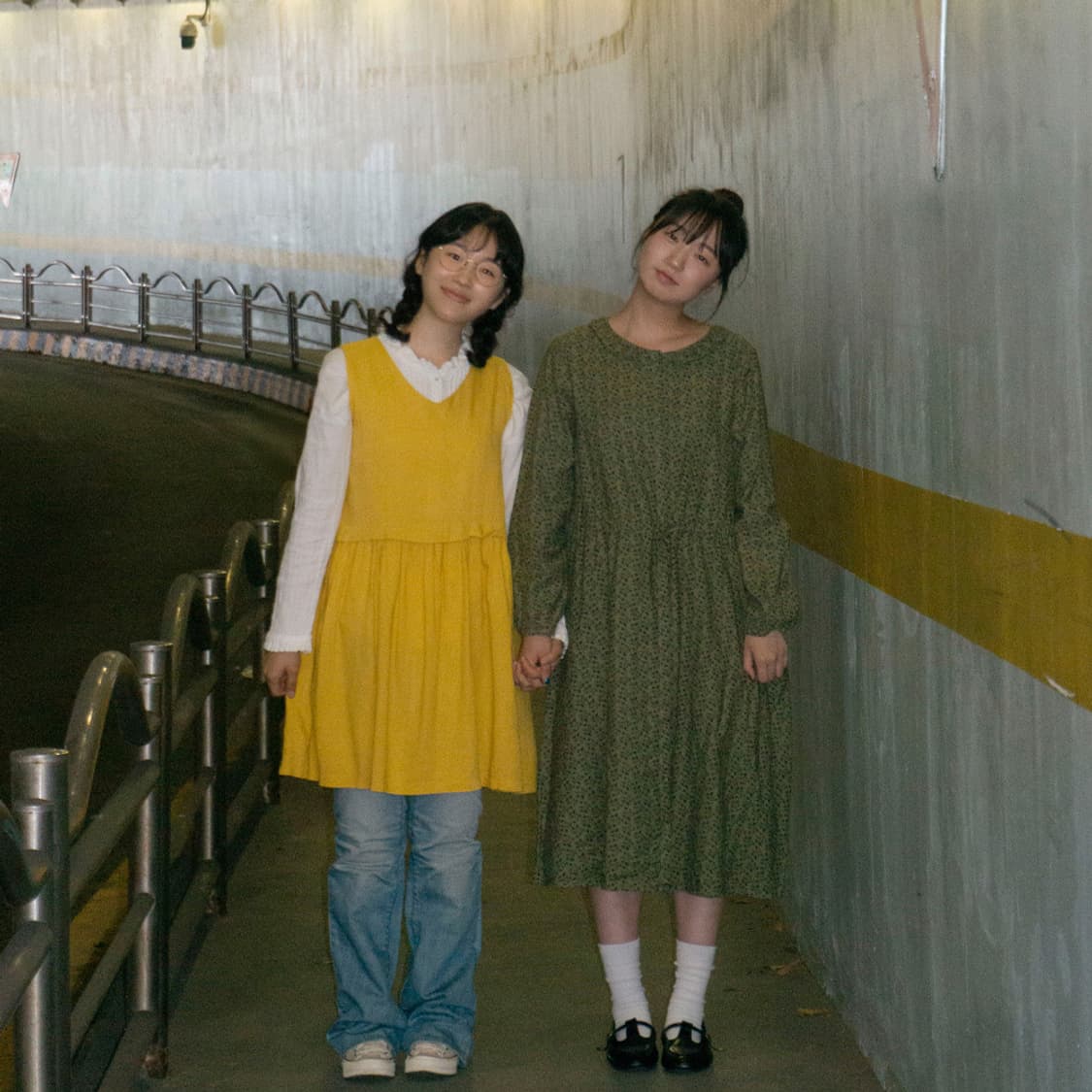 귤빛 스티치 연청 부츠컷 바지 상품이미지8