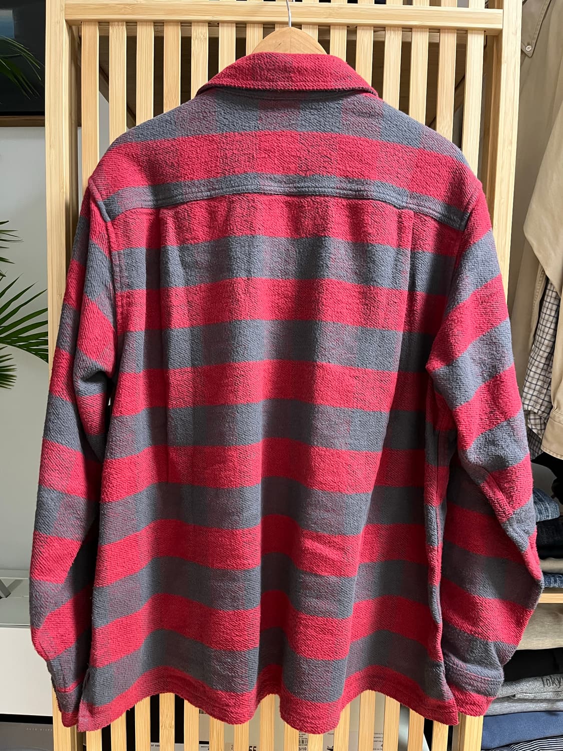 에센스룸 리저렉션 럼버잭 셔츠 레드 라지 상품이미지2