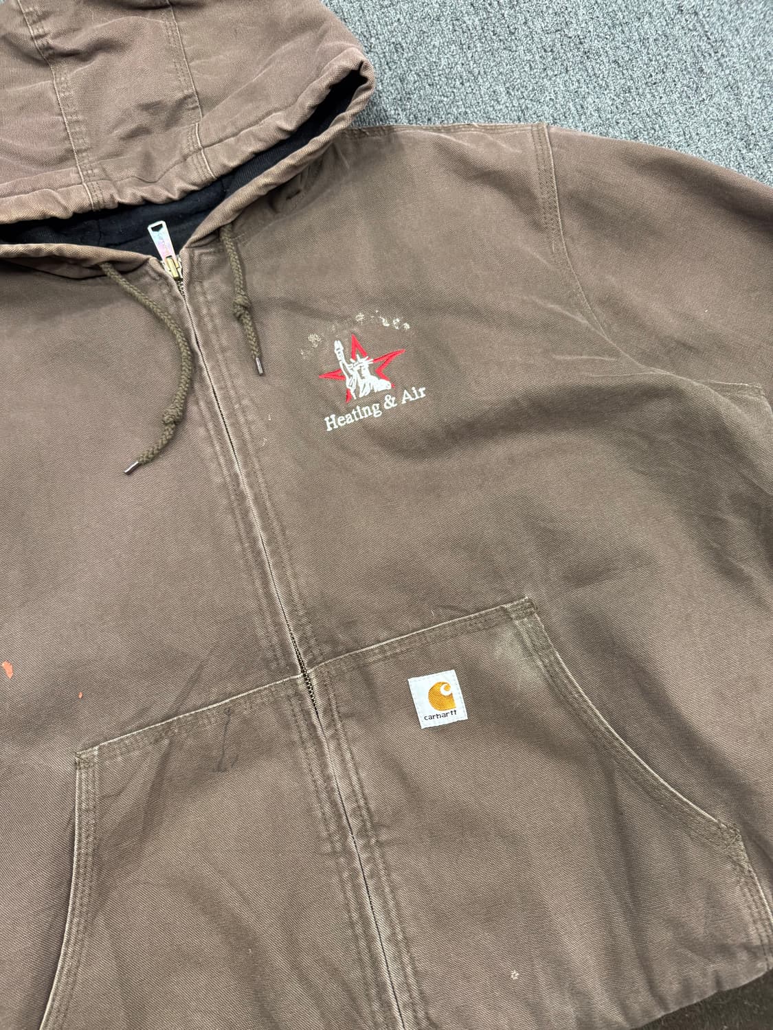 OS)칼하트 빈티지 자수 커스텀 엑티브자켓 상품이미지3