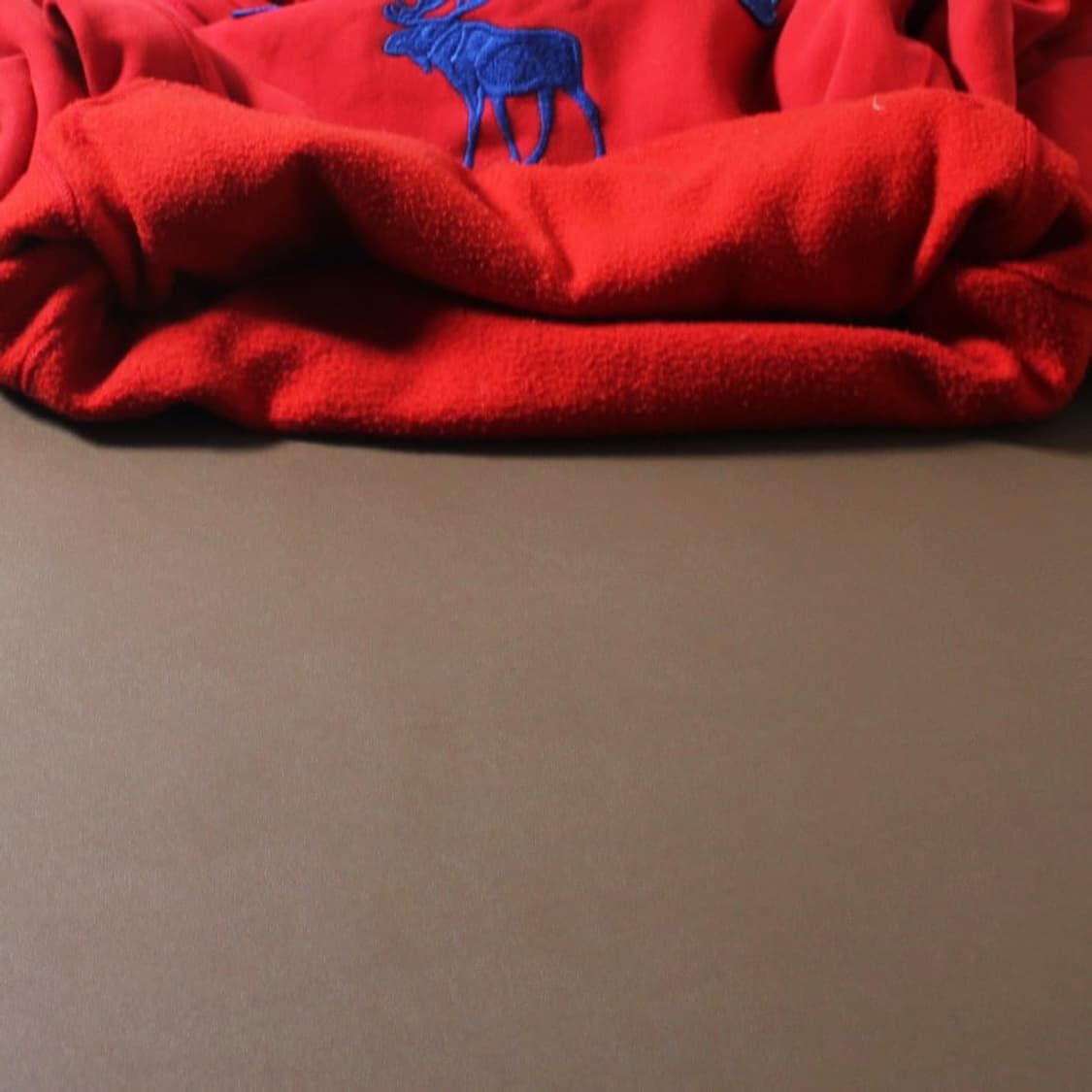 Abercrombie 아베크롬비 레드 기모 후드티 상품이미지3