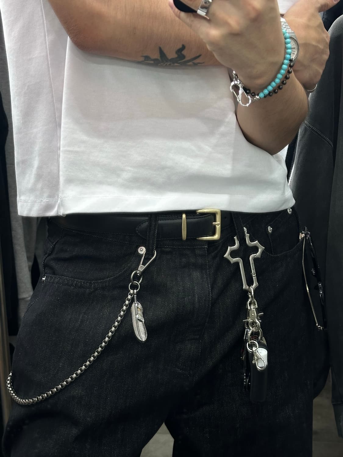 Vintage Gold belt - 빈티지 골드 벨트 상품이미지4