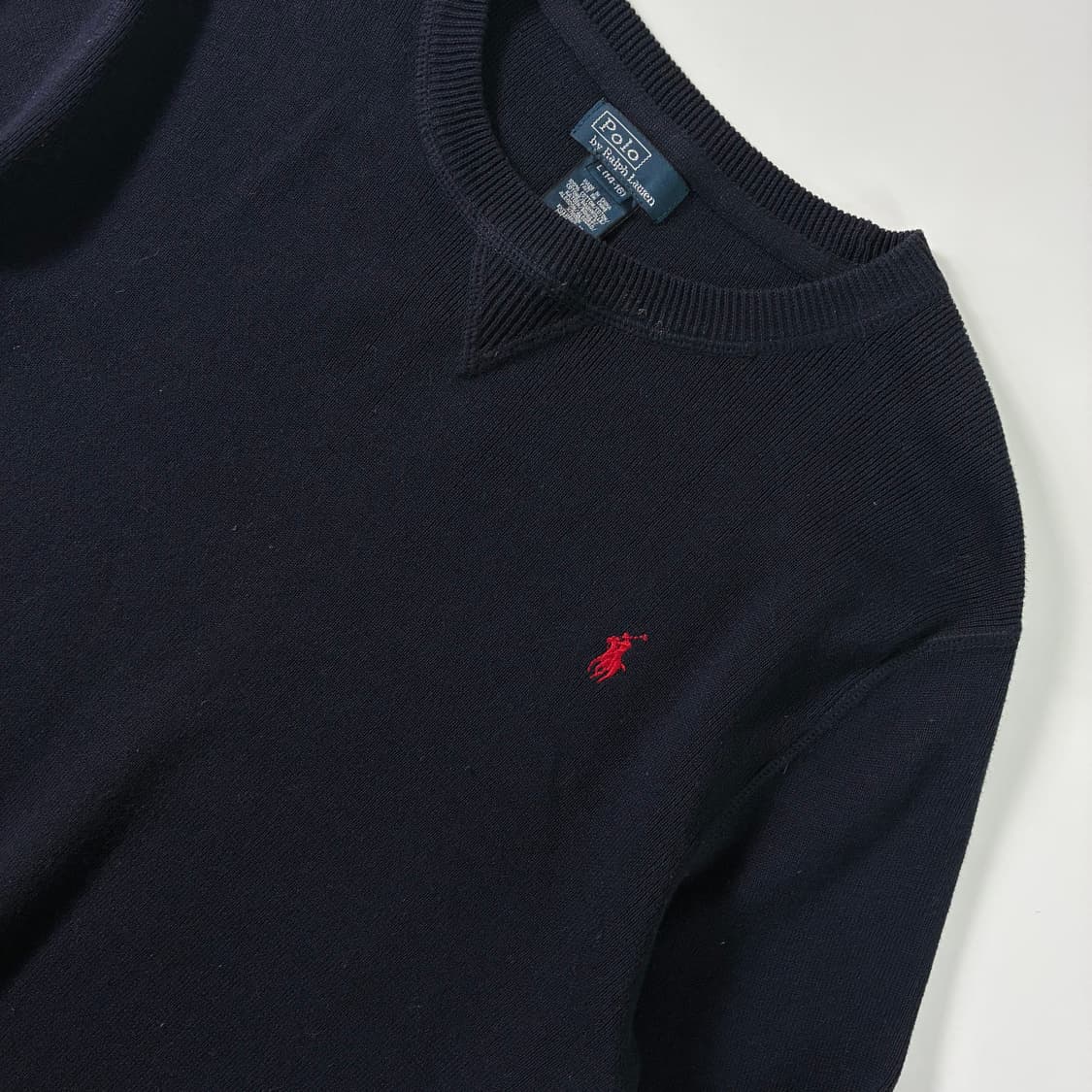 Polo  폴로 랄프로렌 자수 코튼 네이비 맨투맨   상품이미지3