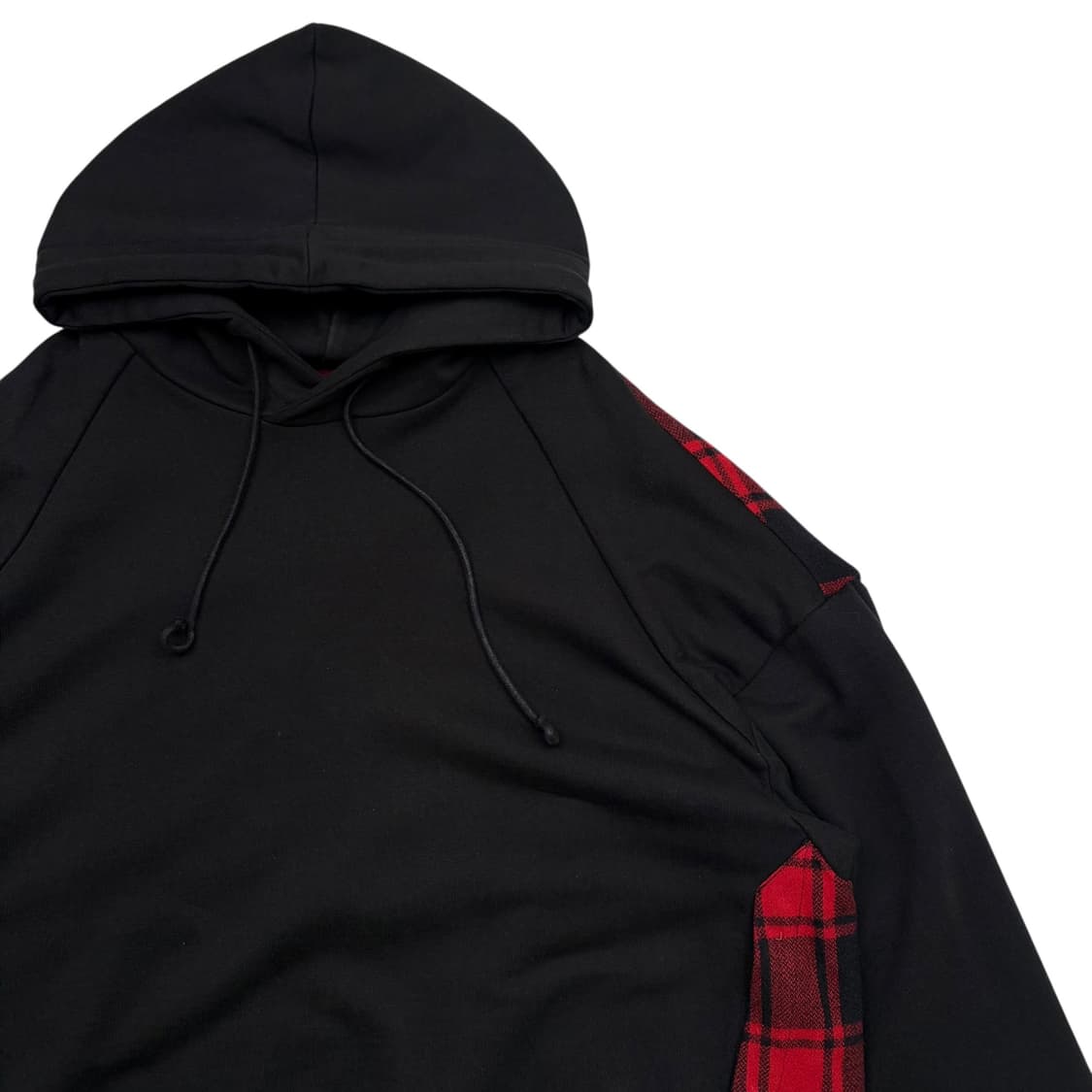 준지 체크 오버핏 후드티 M 상품이미지5