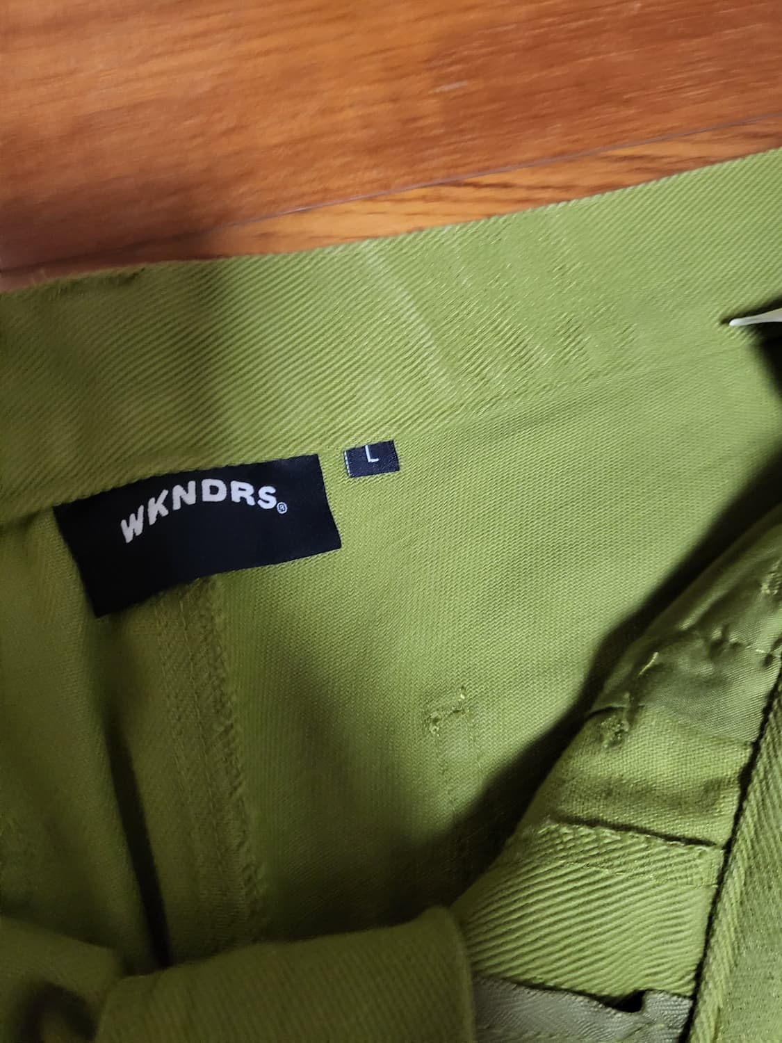 위캔더스 코튼 팬츠 바지 카키 상품이미지7