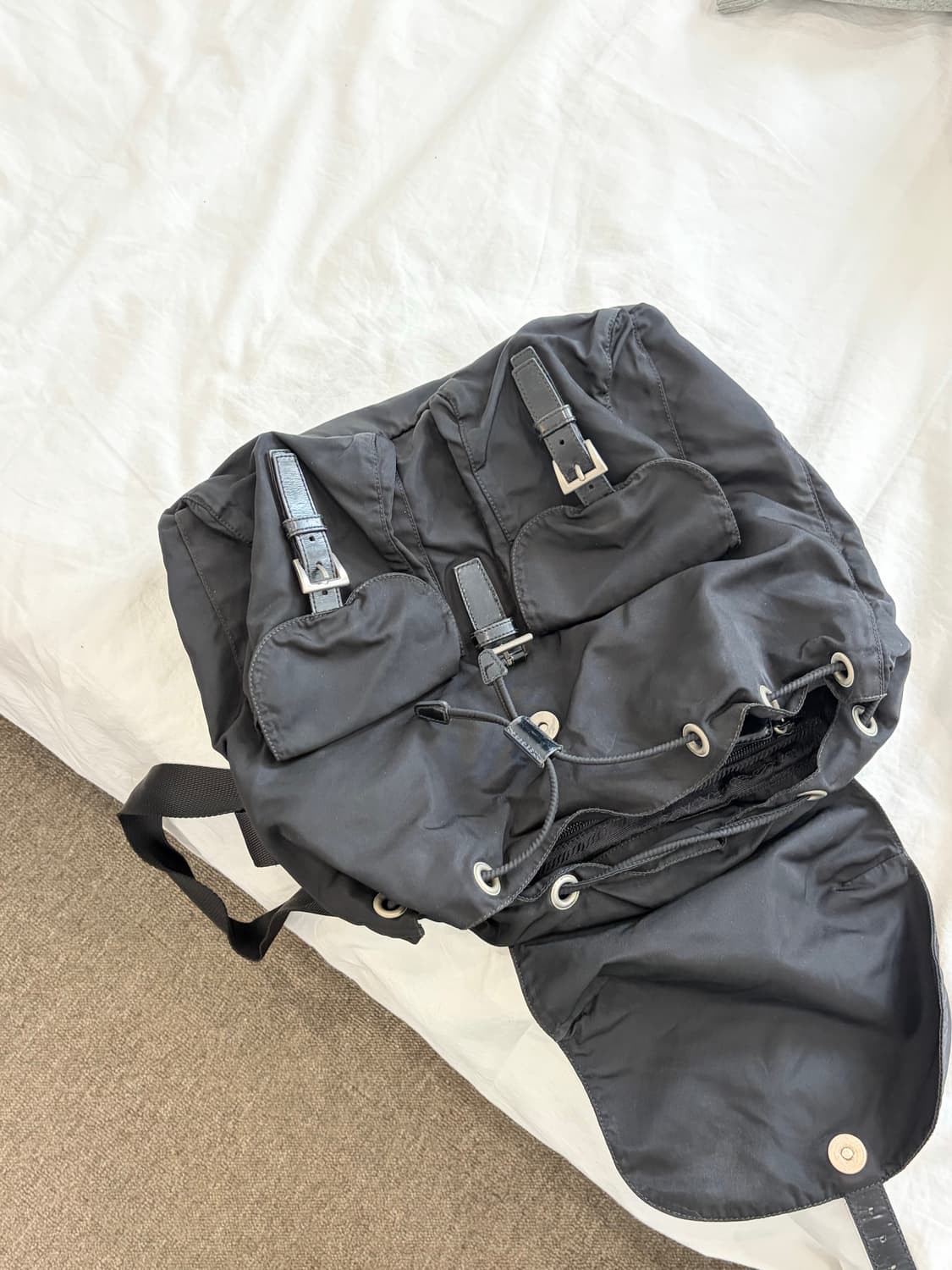 [PRADA] 테수토 나일론 백팩 블랙 상품이미지7