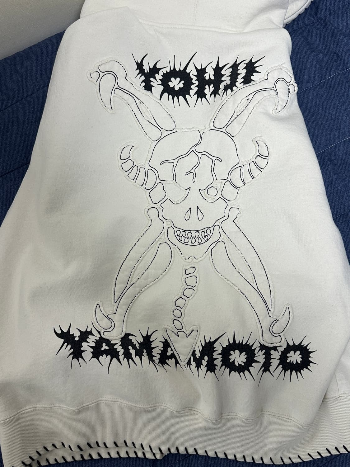 슈프림 요지야마모토 후드집업 화이트 m 새상품 상품이미지6