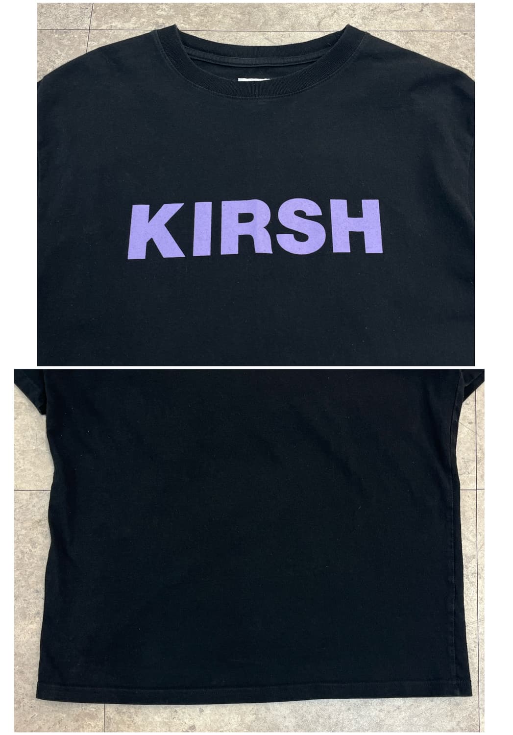 키르시 빅로고 반팔티 블랙 #csz4079 상품이미지4
