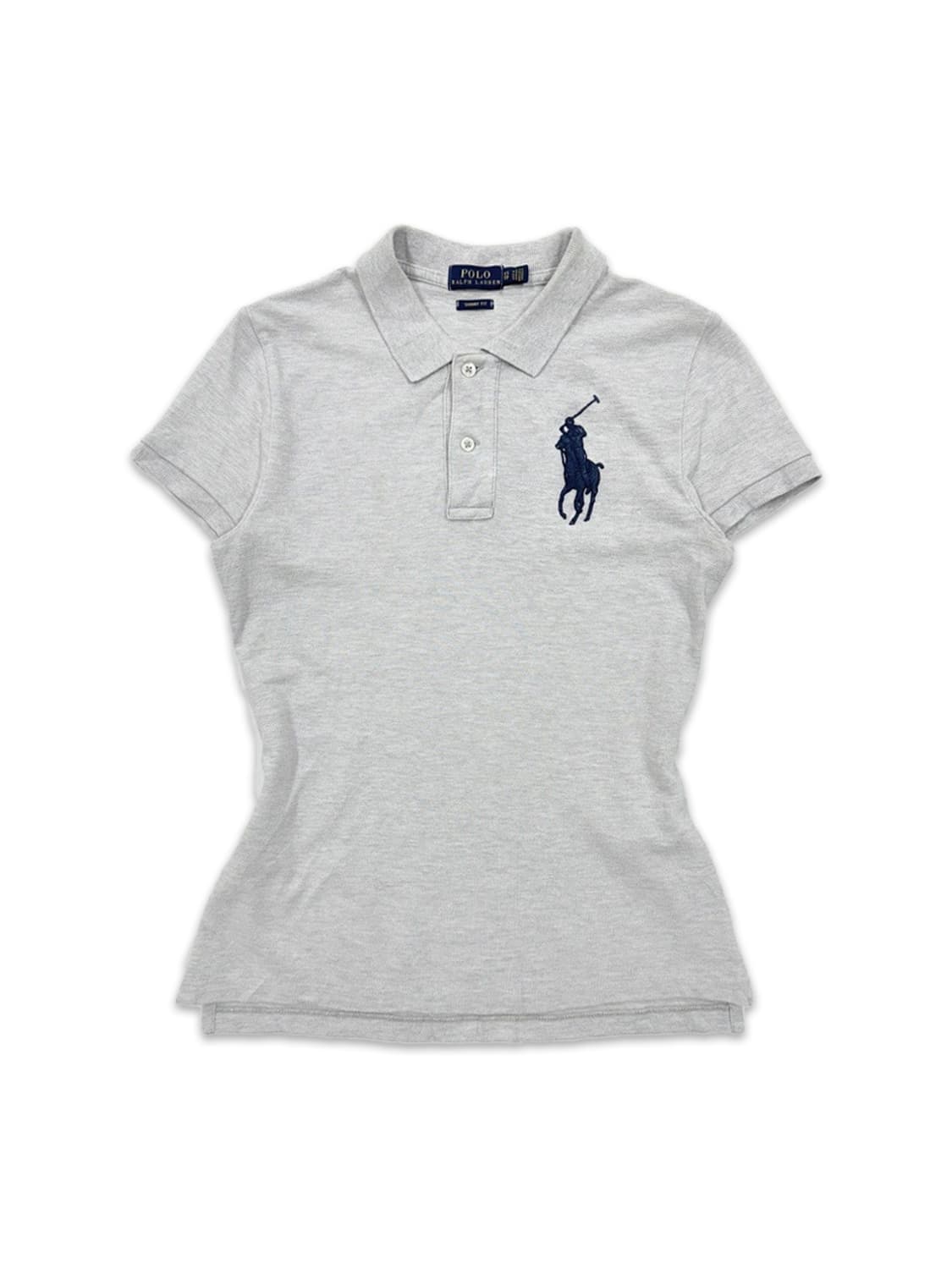 빈티지 Polo Ralph Lauren 그레이 슬림핏 카라티 상품이미지1