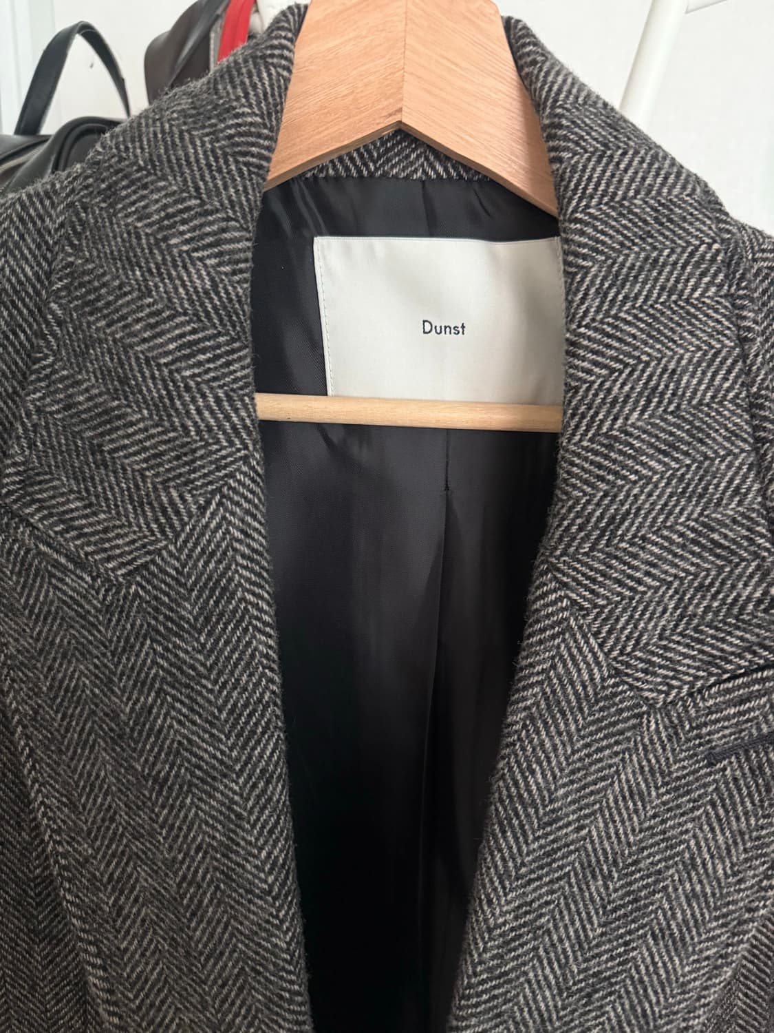 던스트 울 헤링본코트 xs 상품이미지4