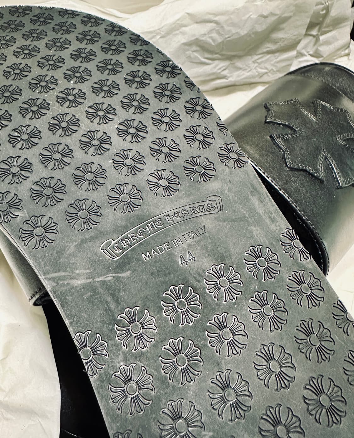 크롬하츠 CH 슬라이드 44사이즈 블랙 신품 슬리퍼 샌들 상품이미지3