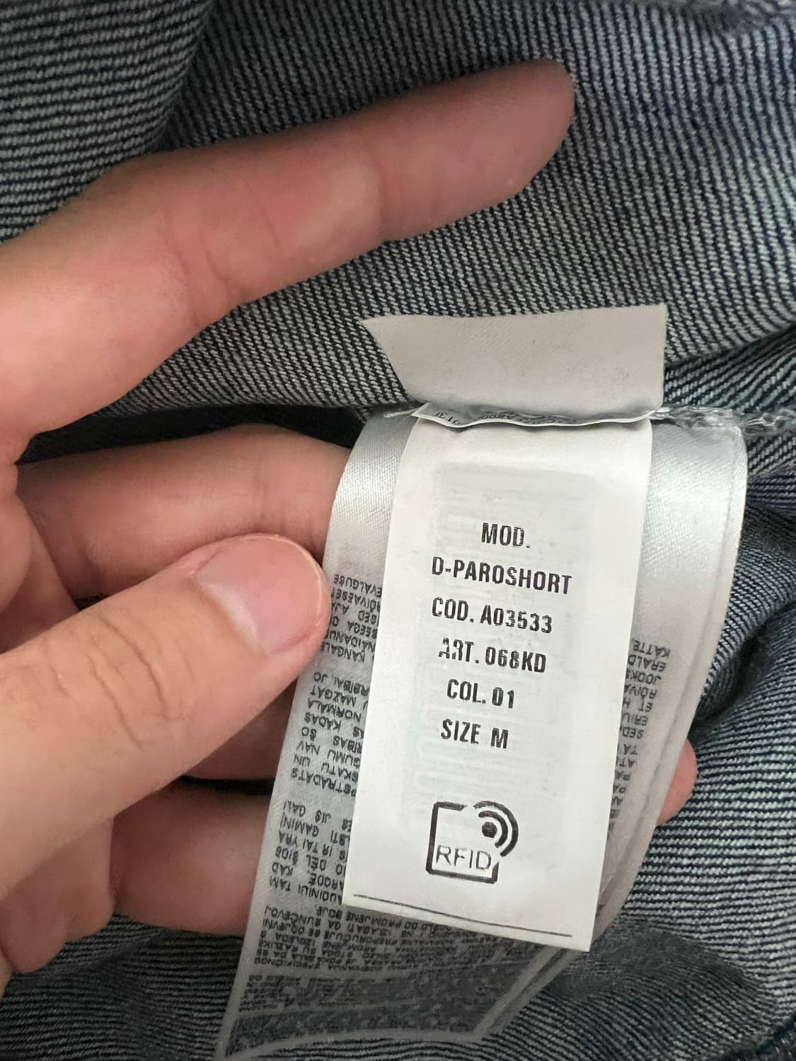 디젤 반팔 데님셔츠 m 상품이미지5