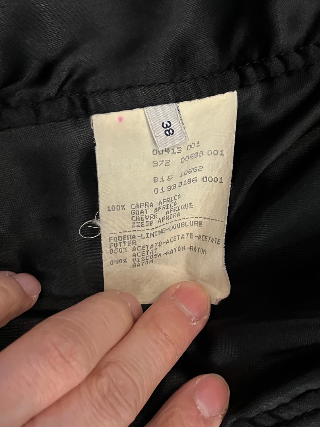 90s 엠포리오 아르마니 고트스킨 레더자켓 상품이미지9