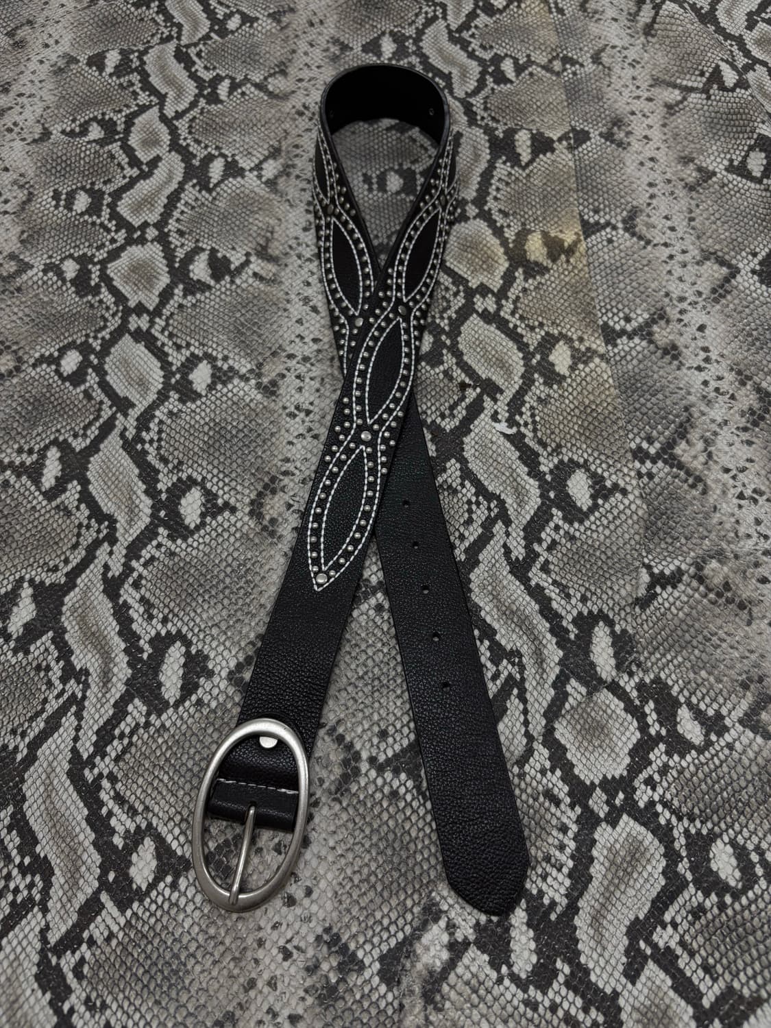 “Vintage” Western Studded Brown Belt 상품이미지1