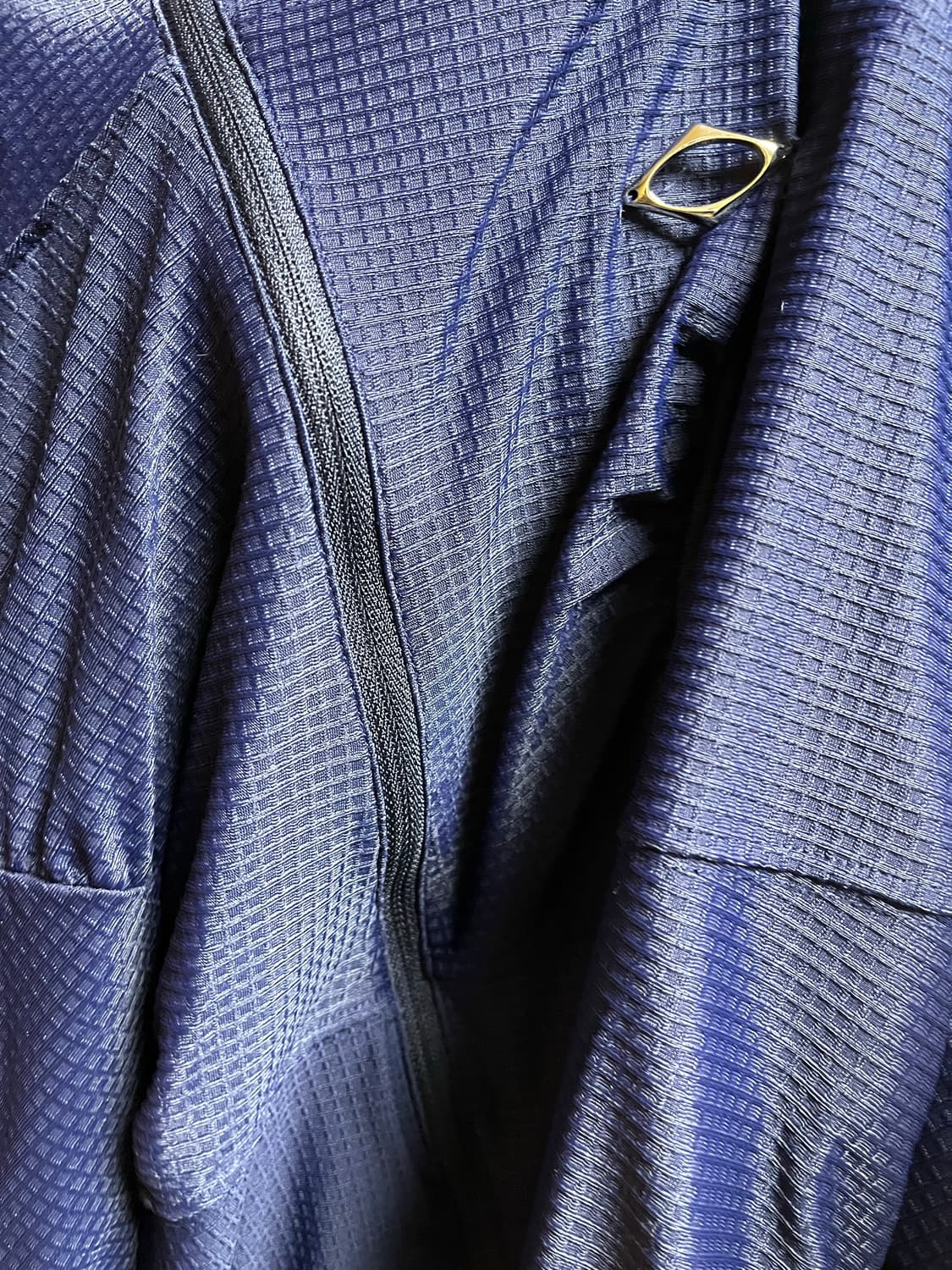 미스치프 후드 와플 집업 네이비 M 상품이미지4