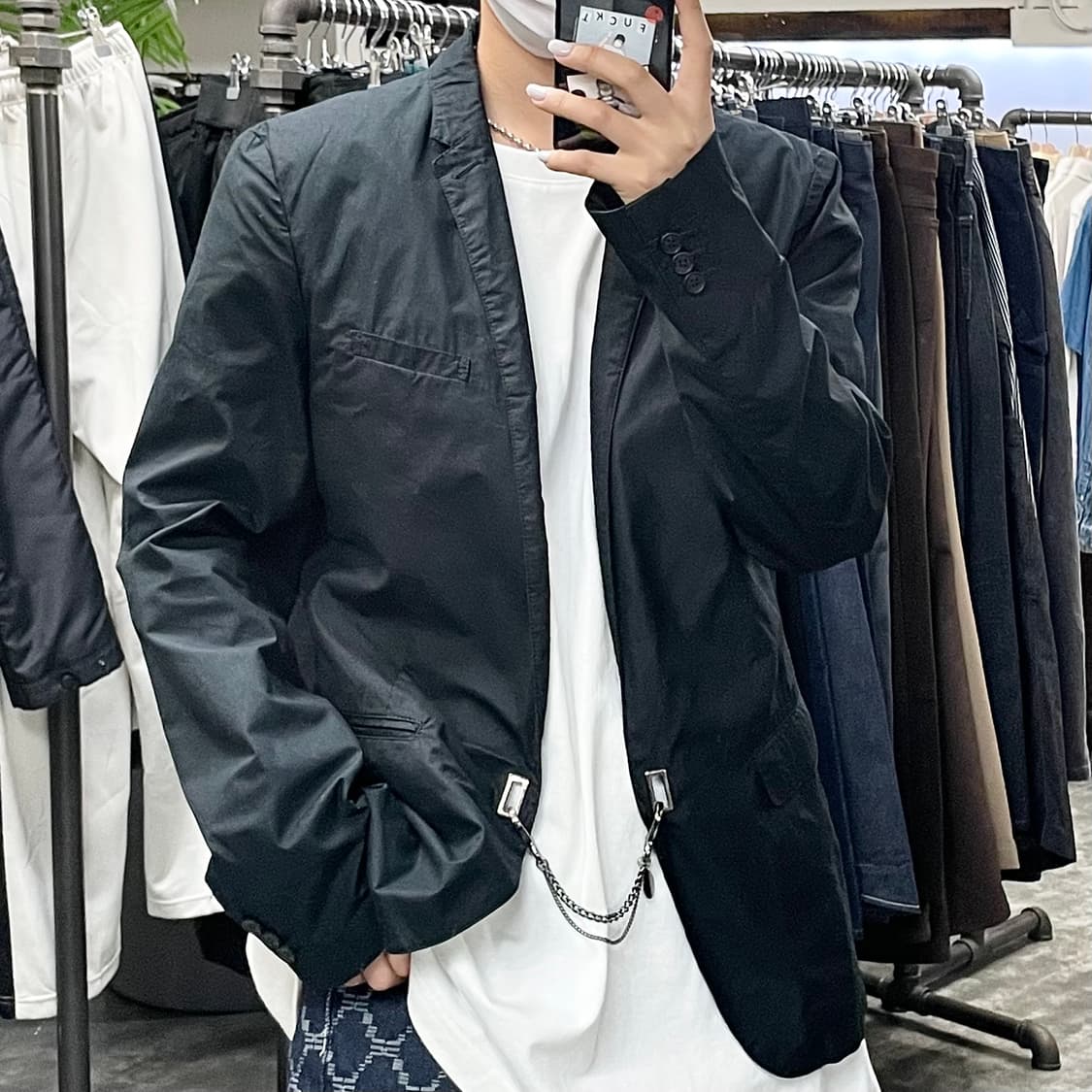 닐바렛 블랙 블레이저 상품이미지1