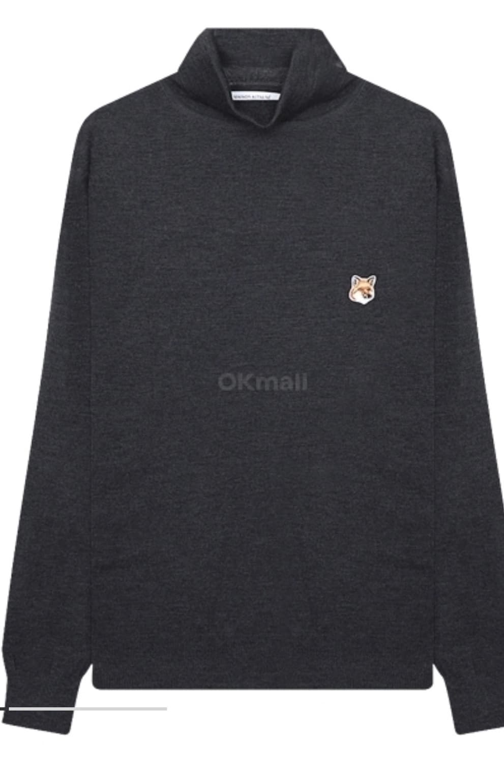 (XL) 메종키츠네 폭스 헤드 패치 터틀넥 상품이미지1