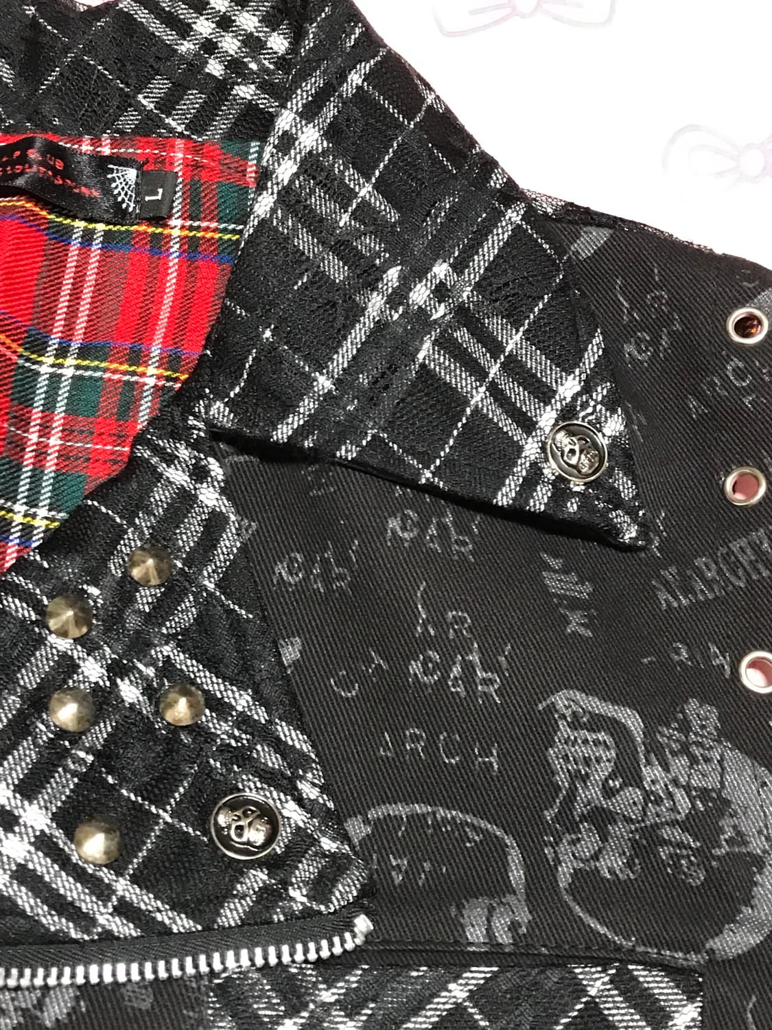 GLP (Gothic Lolita & Punk) 고딕 펑크 조끼 고스 상품이미지8