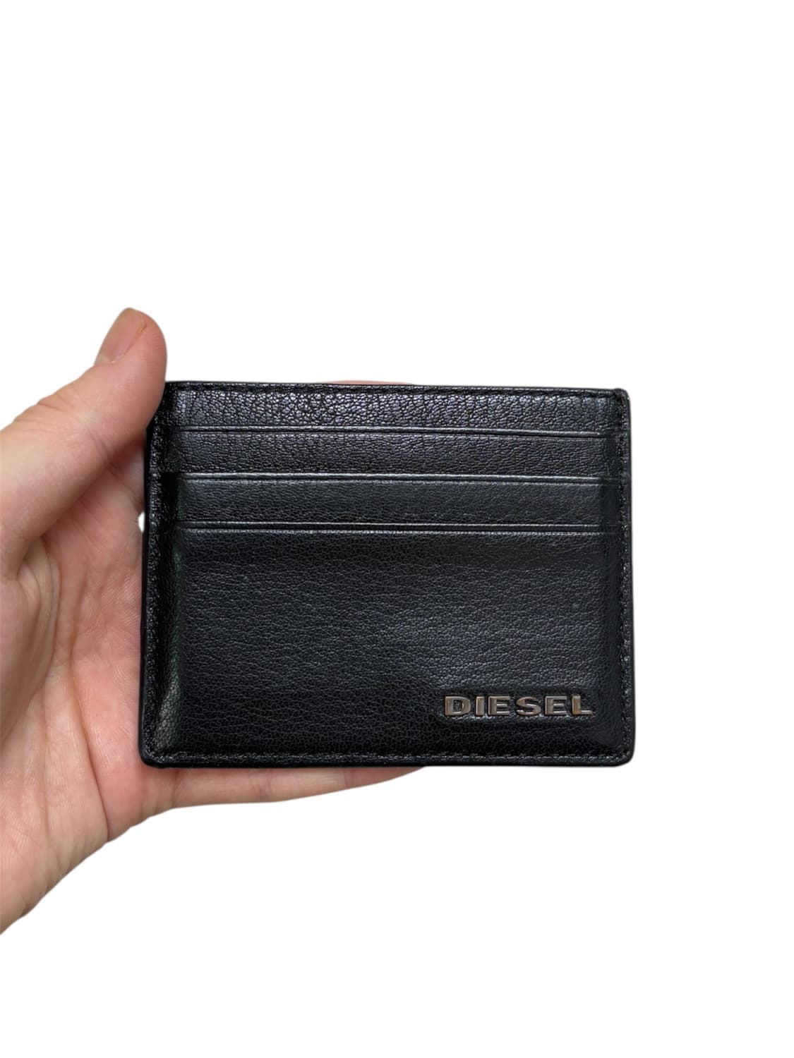 디젤 메탈로고 블랙 카드지갑  상품이미지1