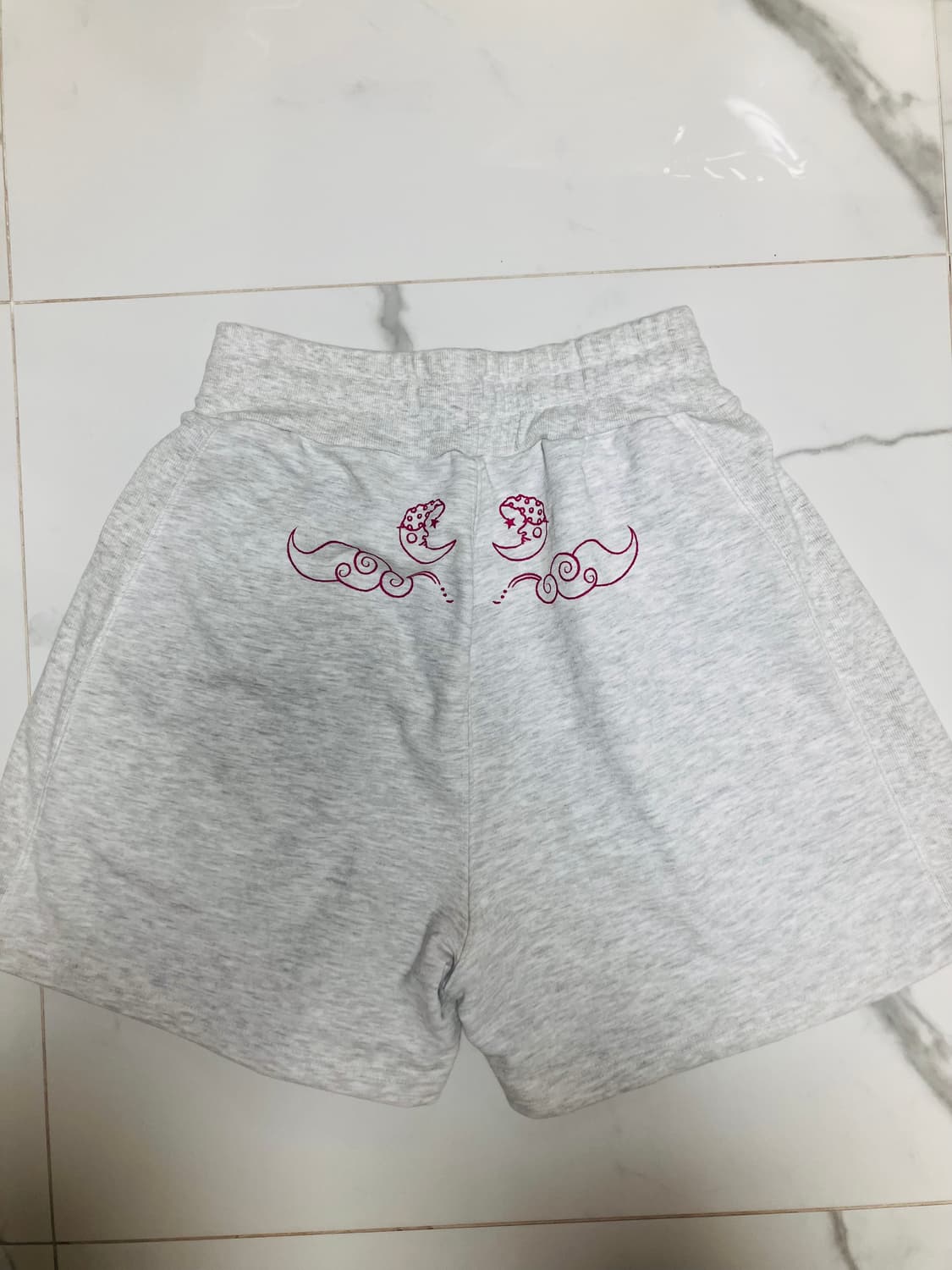 민지에나 미발매 샘플 스웻쇼츠 반바지 쭈리면 상품이미지2