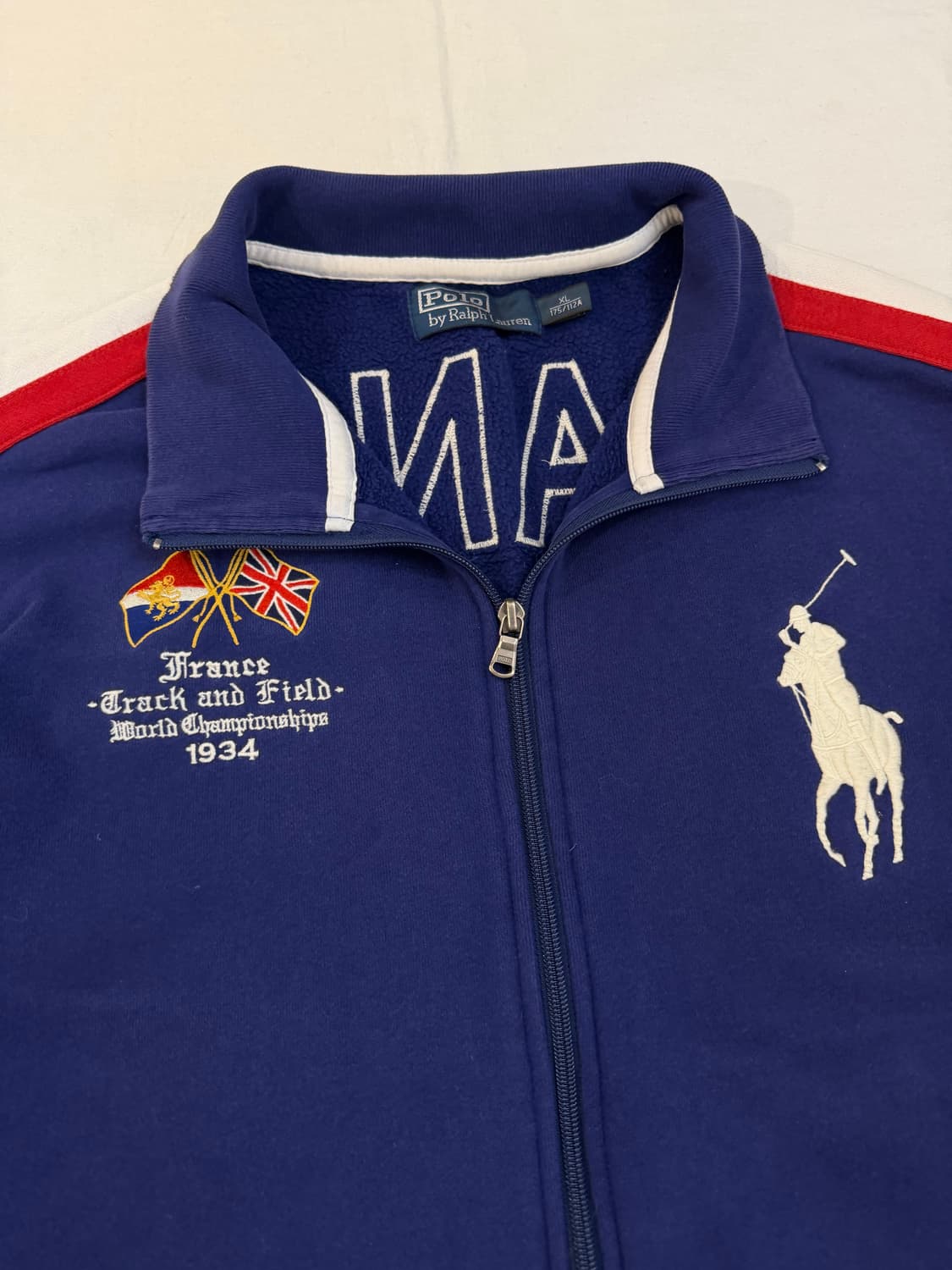 폴로 랄프로렌 빅포니 치프키프 프랑스 집업 져지 블루 상품이미지2