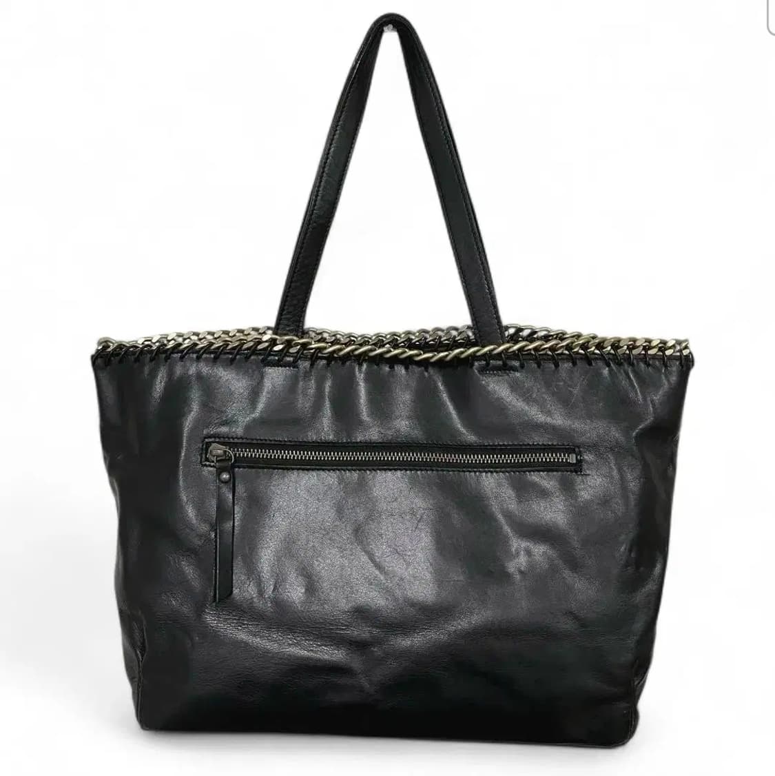 장폴고티에 골드체인 소가죽 토트백 y2k 상품이미지2