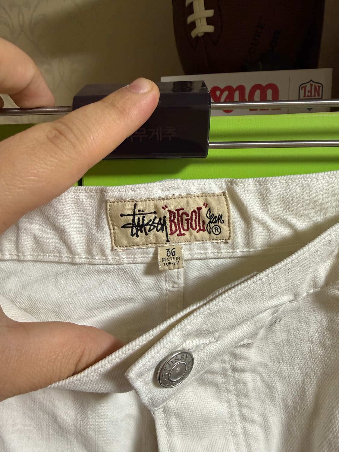 스투시 빅올 팬츠 오버다이드 BONE 상품이미지5