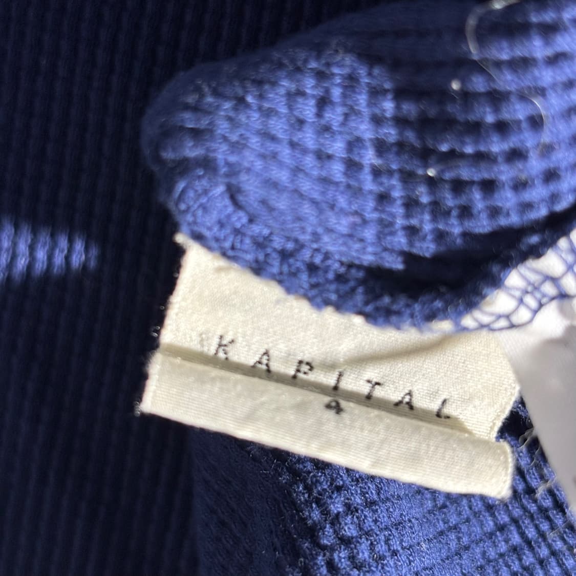 4) kapital 캐피탈 써멀 후드 와플 후디 상품이미지6