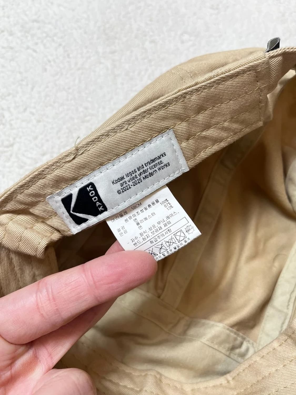 코닥 Kodak 23ss 시그니처 로고 캠프캡 Q1222 상품이미지7