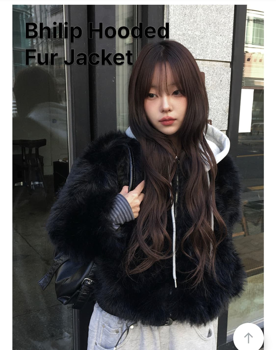 원가 55000원 밍크 퍼 후드 자켓 상품이미지5