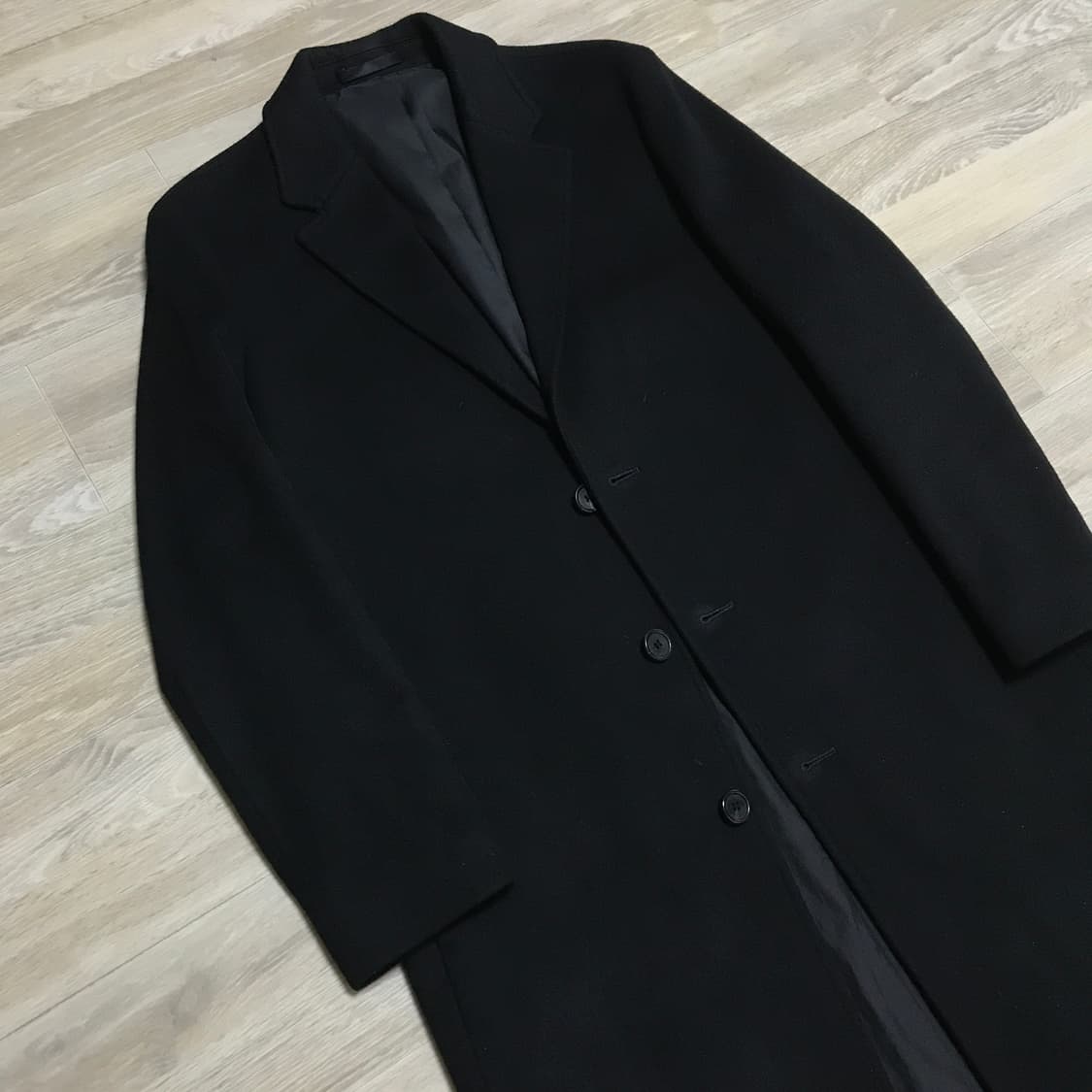 비바스튜디오 울 코트 블랙 M 울90% 캐시미어 10% 상품이미지3