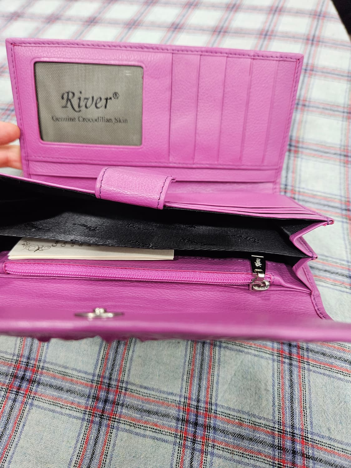 River 크로커다일 리얼 악어가죽 여성 장지갑 [새상품] 상품이미지9