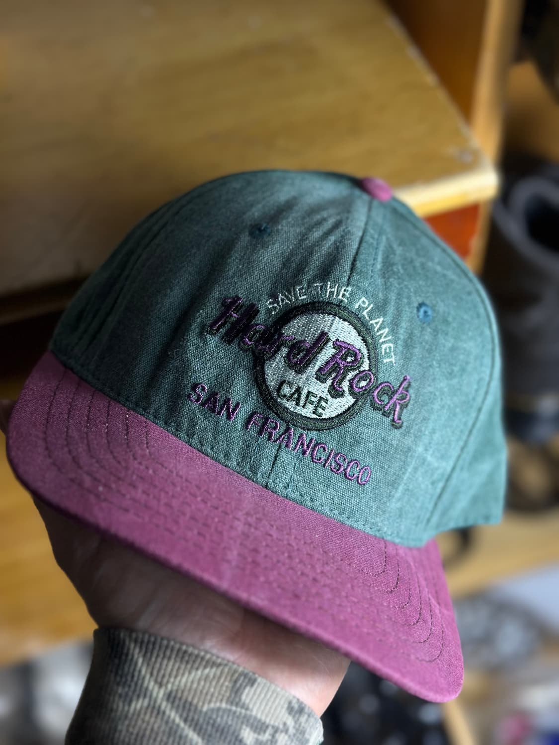 Hardrock Cafe 빈티지 하드락 카페 모자 투톤 상품이미지1