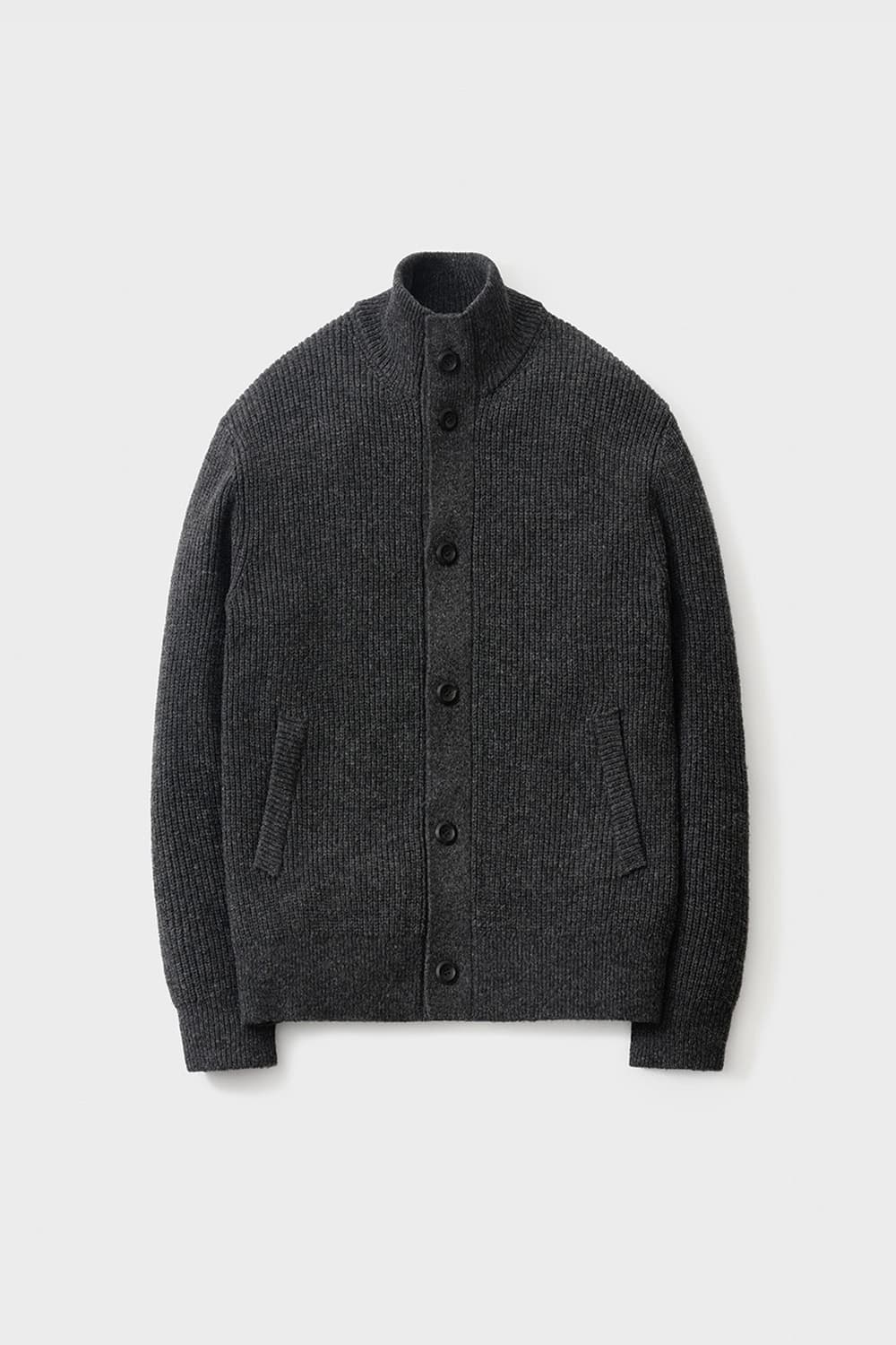 포터리 셔틀랜드 울 하이넥 가디건 (2) 상품이미지1
