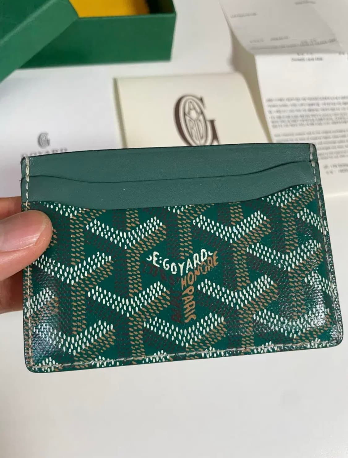 고야드 생쉴피스 카드지갑 그린 상품이미지2