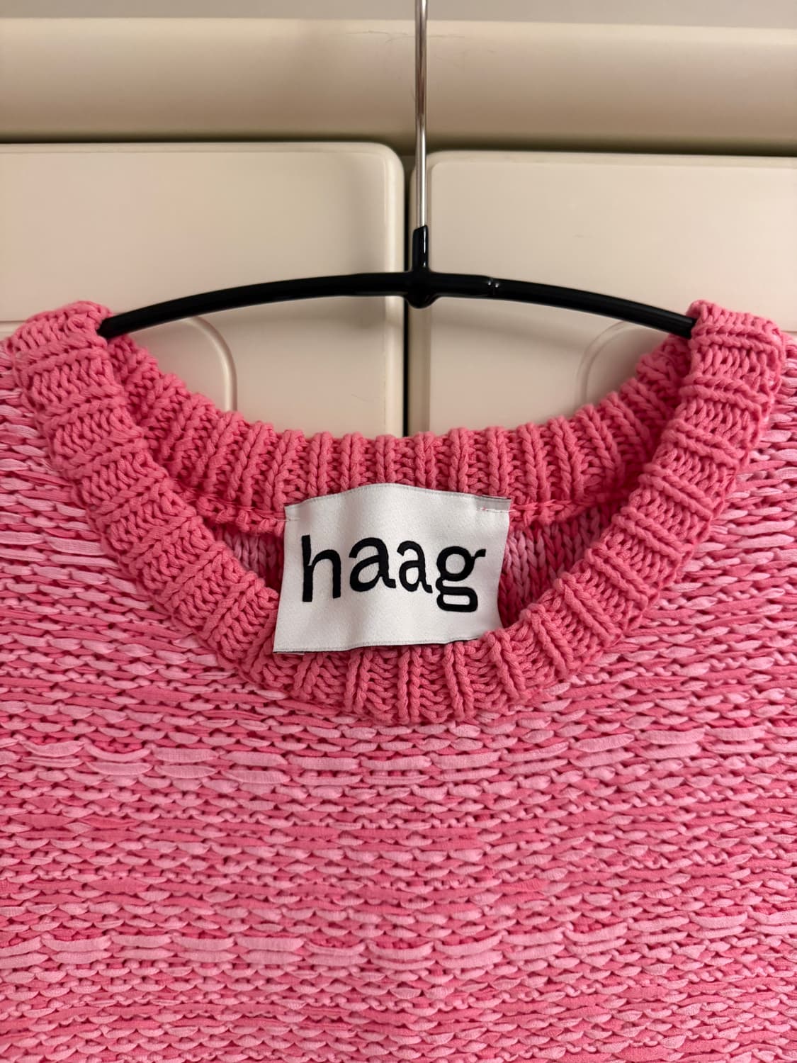 Haag 헤이그 위빙 니트 베스트 상품이미지2