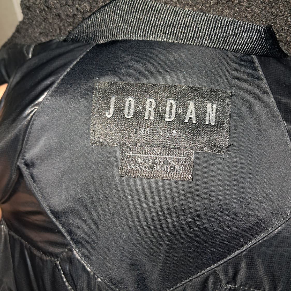 조던 블랙 패딩 덕다운 L(약105) 상품이미지8