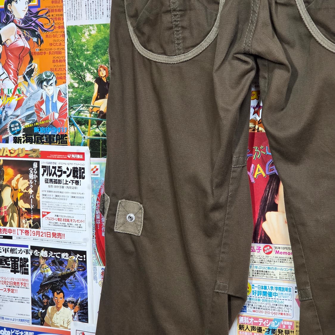 JPN 에드윈 카키 밀리터리 카고 팬츠 상품이미지5