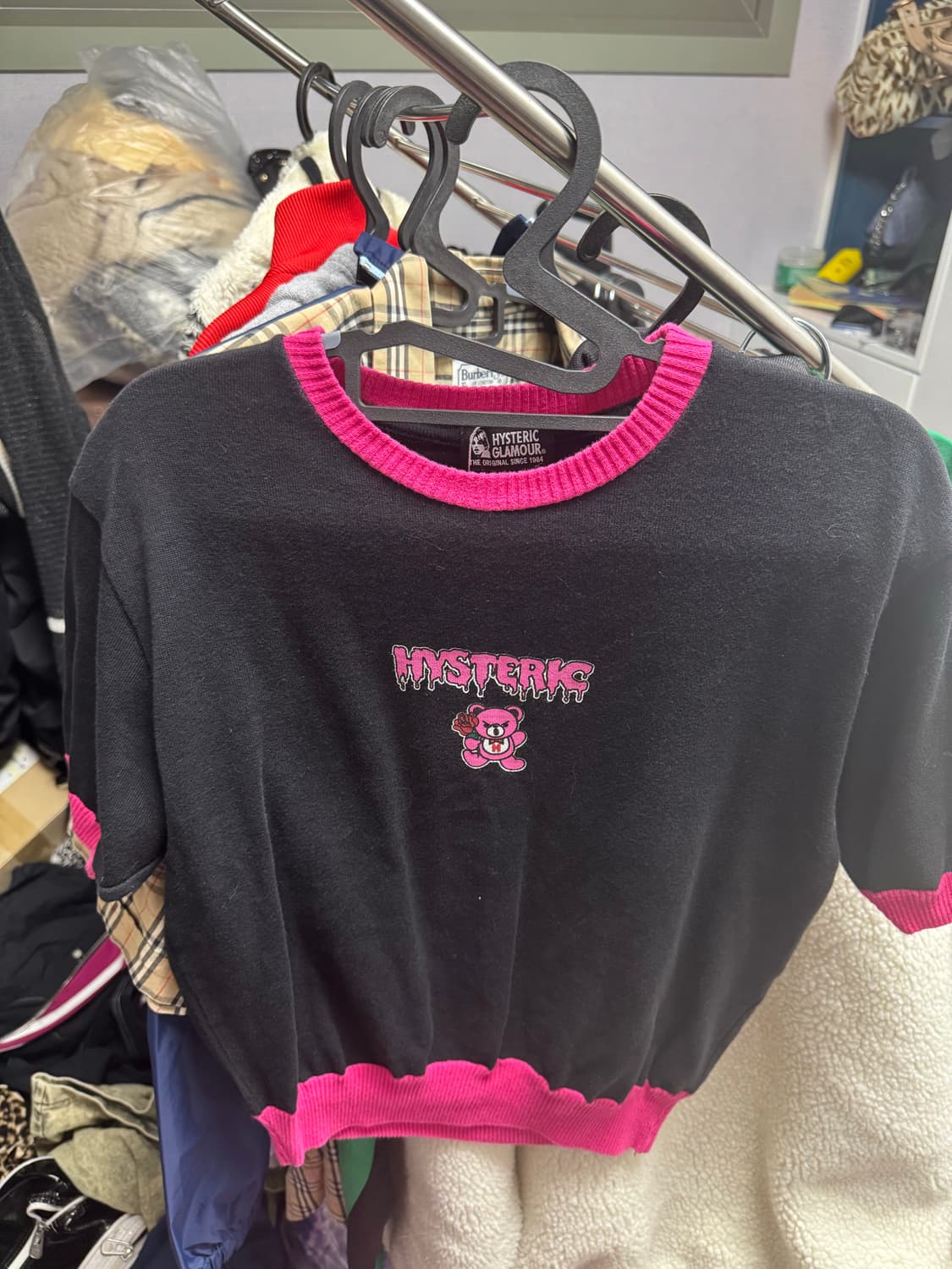 히스테릭 글래머 퍽베어 반팔 니트 상품이미지1